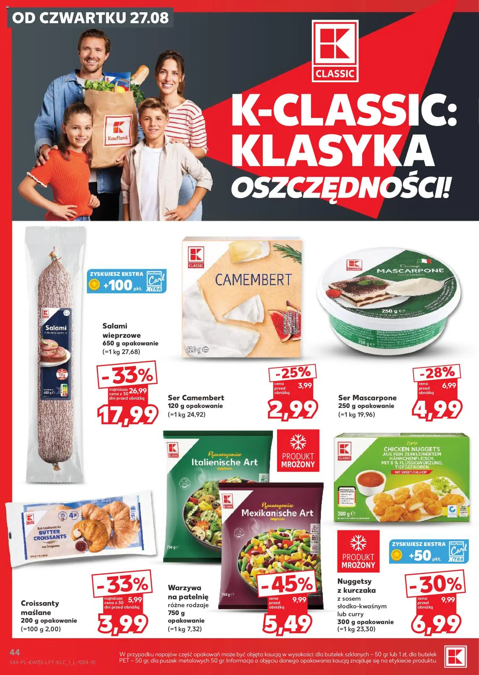 Kaufland Polsko leták - Jest fresz od 27.08.2026 | Strana: 44 | Produkty: Mascarpone, Camembert
