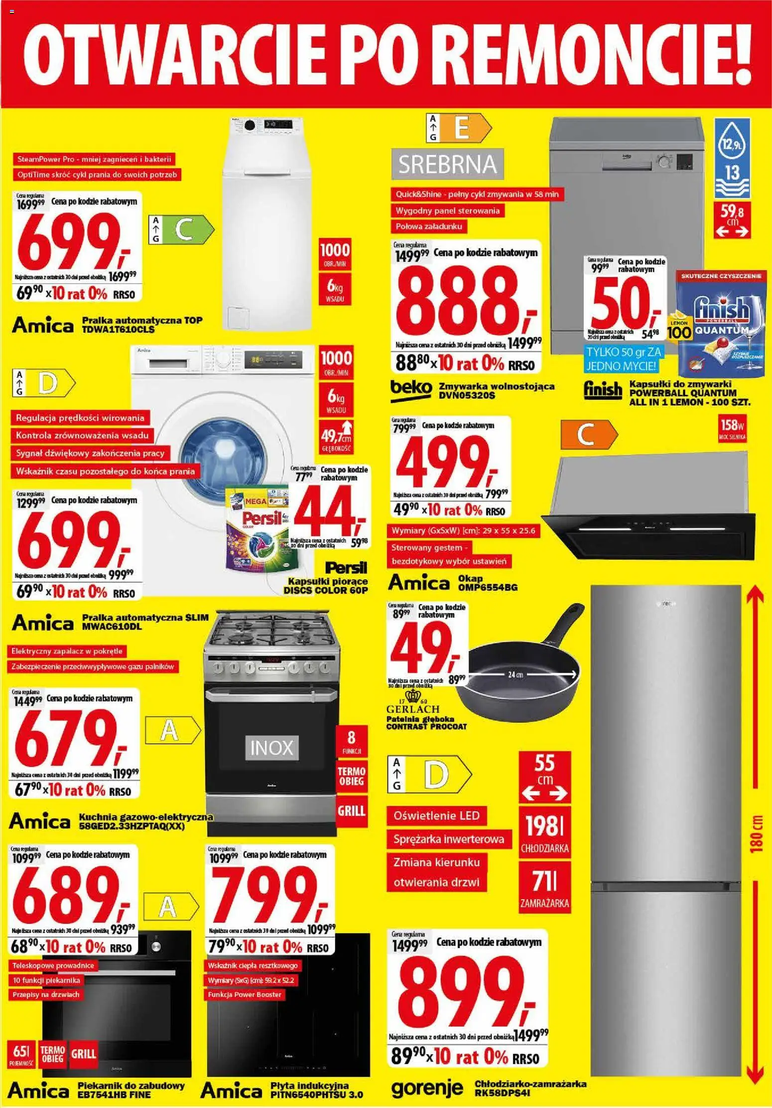 Mediaexpert promocje - Otwarcie po remoncie Skarżysko-Kamienna od 17.09.2026 | Strona: 7 | Produkty: Pralka, Oświetlenie, Patelnia, Kapsułki do zmywarki