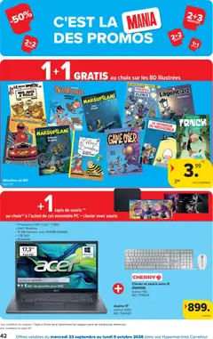 Carrefour folder semaine 39 - Voorbeeld van een folder van Carrefour, geldig van 23/09/2026 | Pagina: 42 | Producten: Keyboard, Laptop, La, Bluetooth