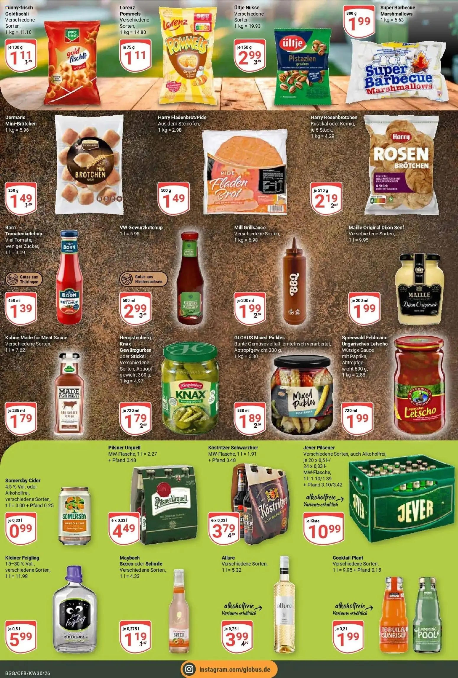 Globus Prospekt Braunschweig – gültig ab 20.07.2026 | Seite: 6 | Produkte: Gewicht, Funny frisch, Mango, Nüsse