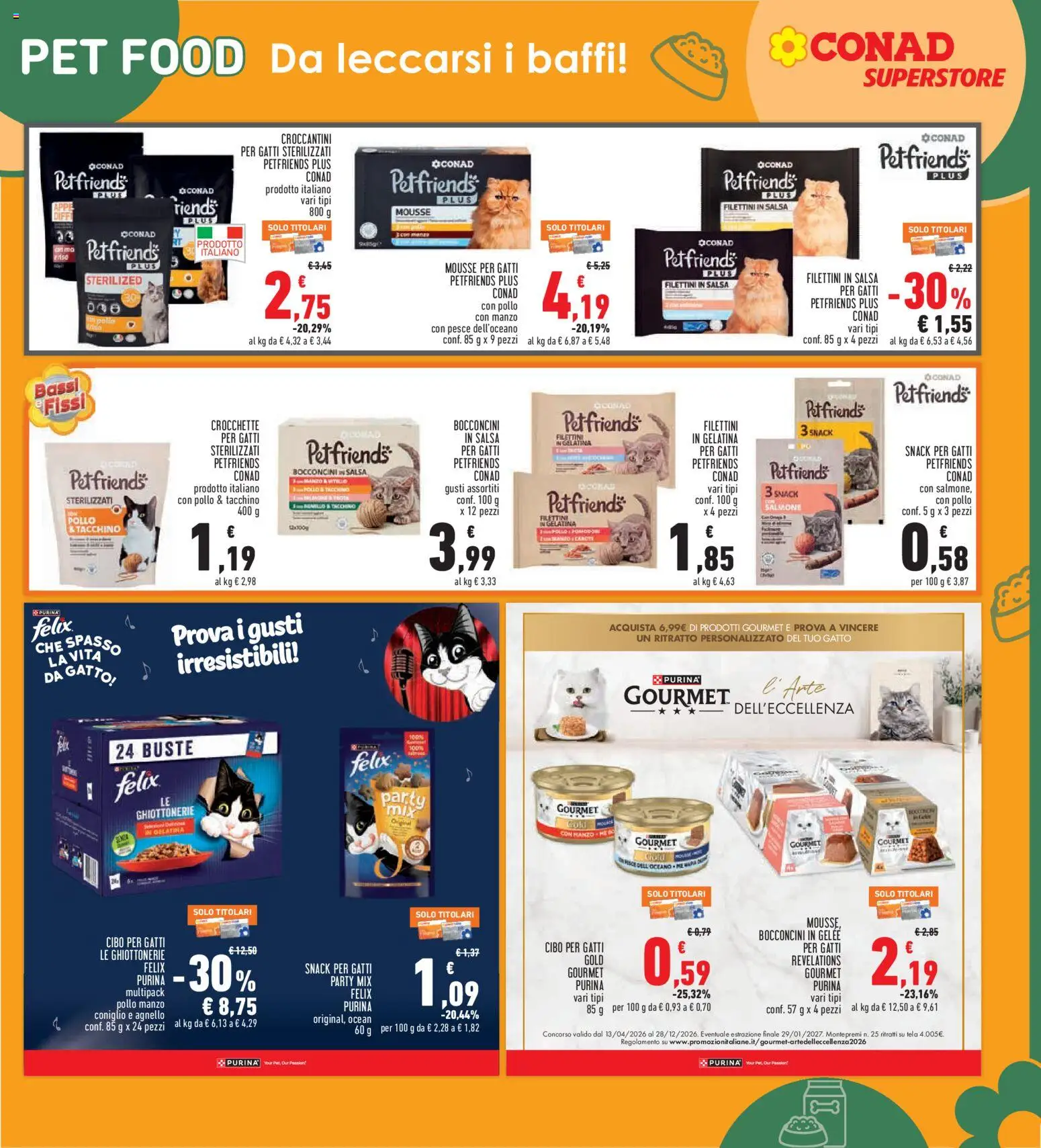 Volantino Conad del 08/10/2026 | Pagina: 23 | Prodotti: Salsa, Tacchino, Carote, Crocchette