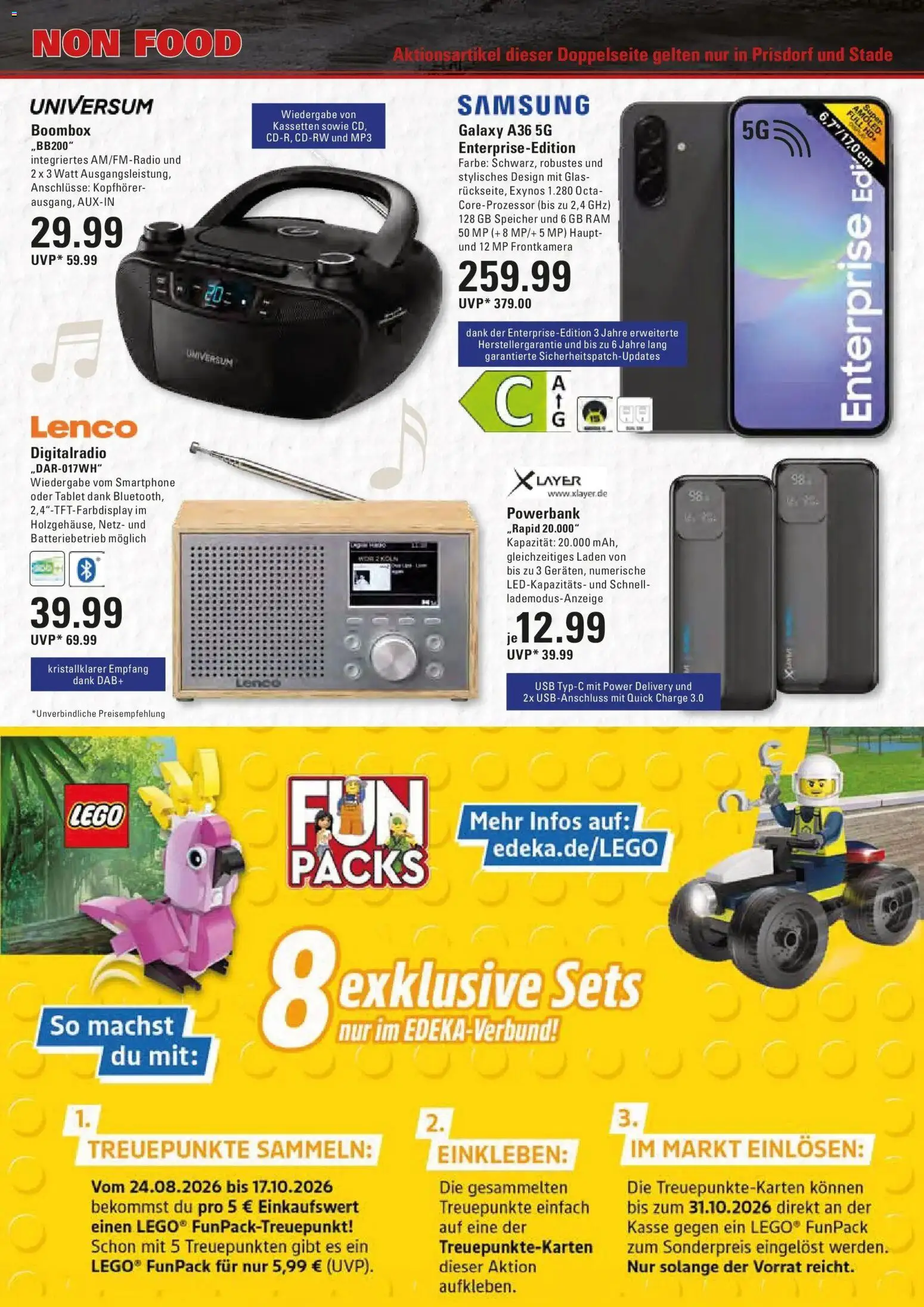 Marktkauf Prospekt Prisdorf (ab 07.09.2026) » Angebote online | Seite: 17 | Produkte: USB, Samsung, MP3, Kopfhörer