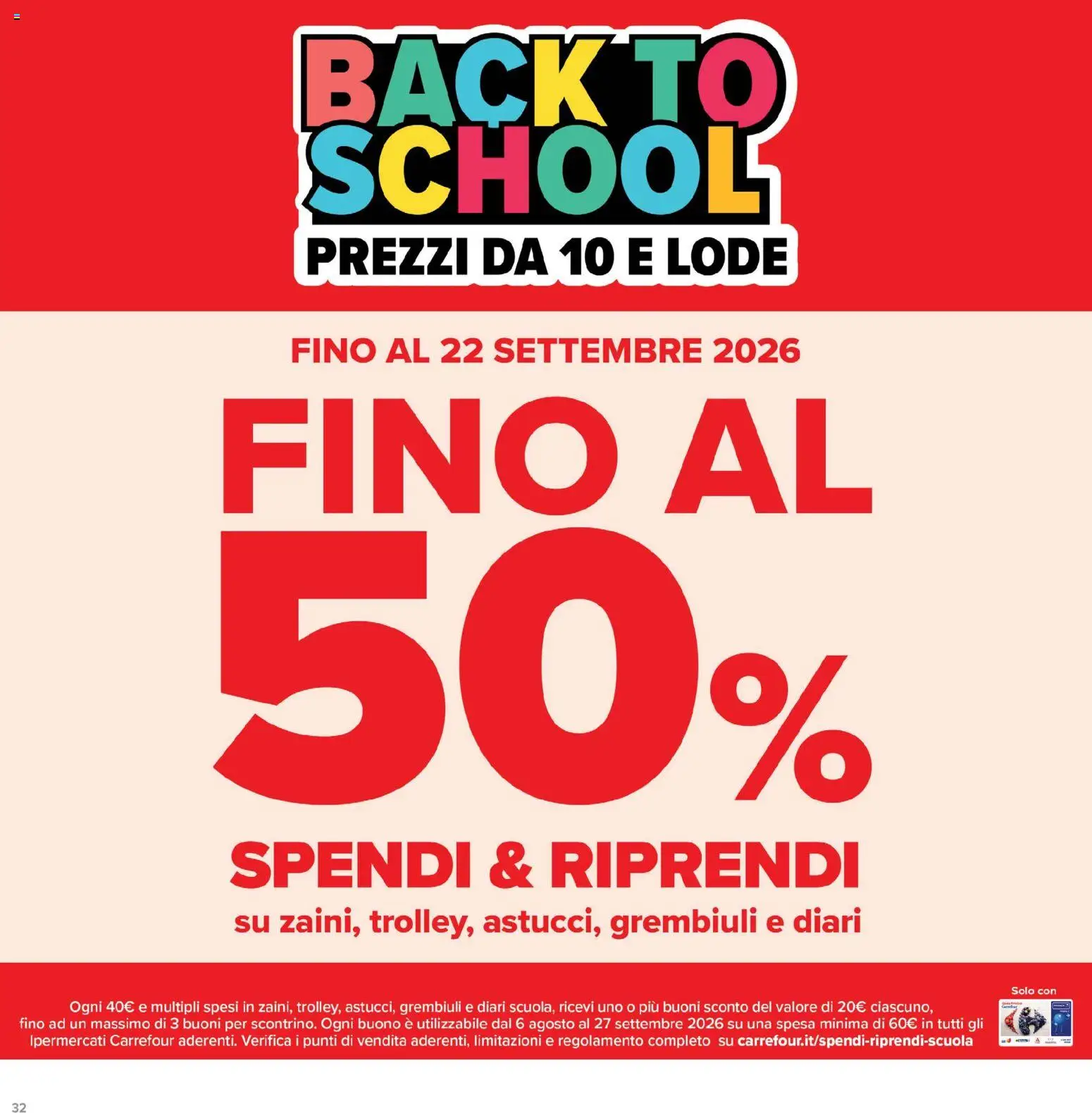 Volantino Carrefour del 06/08/2026 | Pagina: 32