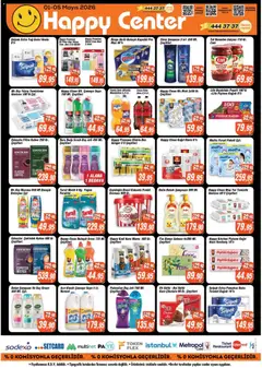 01.05.2026 tarihinden itibaren geçerli olan Happy Center kataloğu önizlemesi | Sayfa: 2 | Ürünler: Saç Kremi, Bulaşık deterjanı, Yağ, Fanta