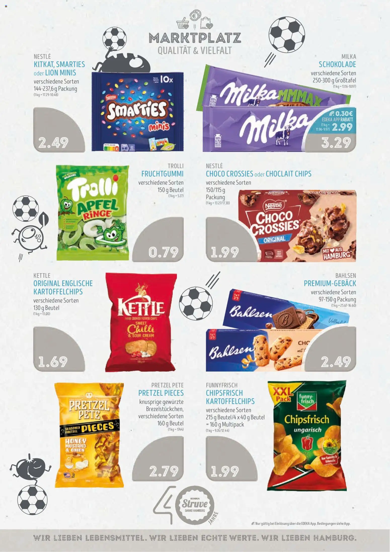 Edeka Struve Prospekt – gültig ab 15.06.2026 | Seite: 13 | Produkte: Schokolade, Smarties, Äpfel, Chips