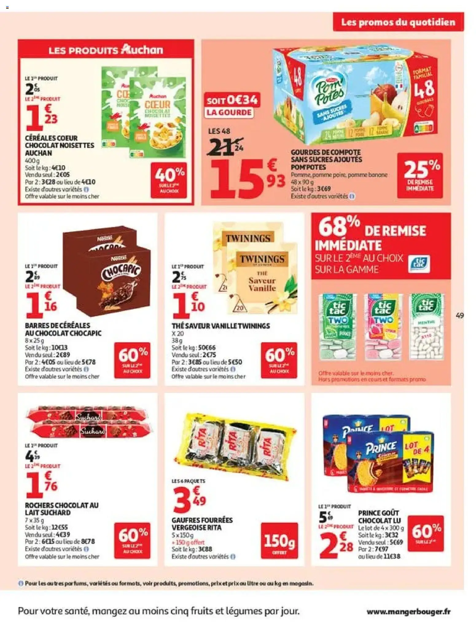 {H1} | Page: 49 | Produits: Noisettes, Vergeoise, Chocolat, Céréales