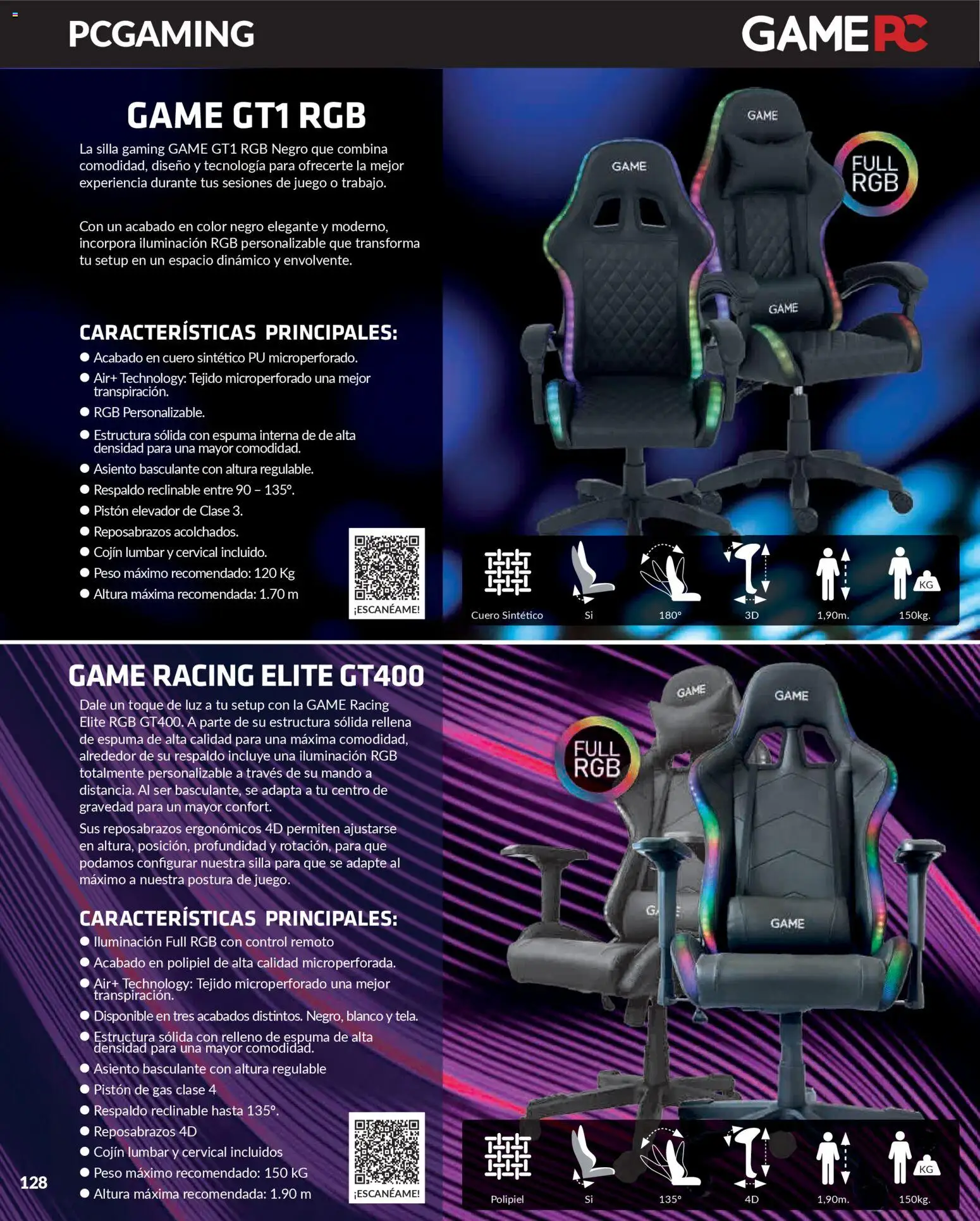 Game folleto │ válido desde el 09/12/2025 | Página: 12 | Productos: Espuma, Iluminación, Cojín, Silla