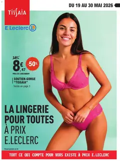 E.Leclerc - Prévisualisation de E.Leclerc Lingerie valide à partir de 19.05.2026