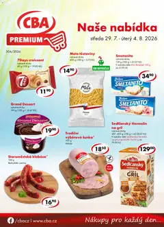 Náhled letáku CBA leták - Premium od 29.07.2026