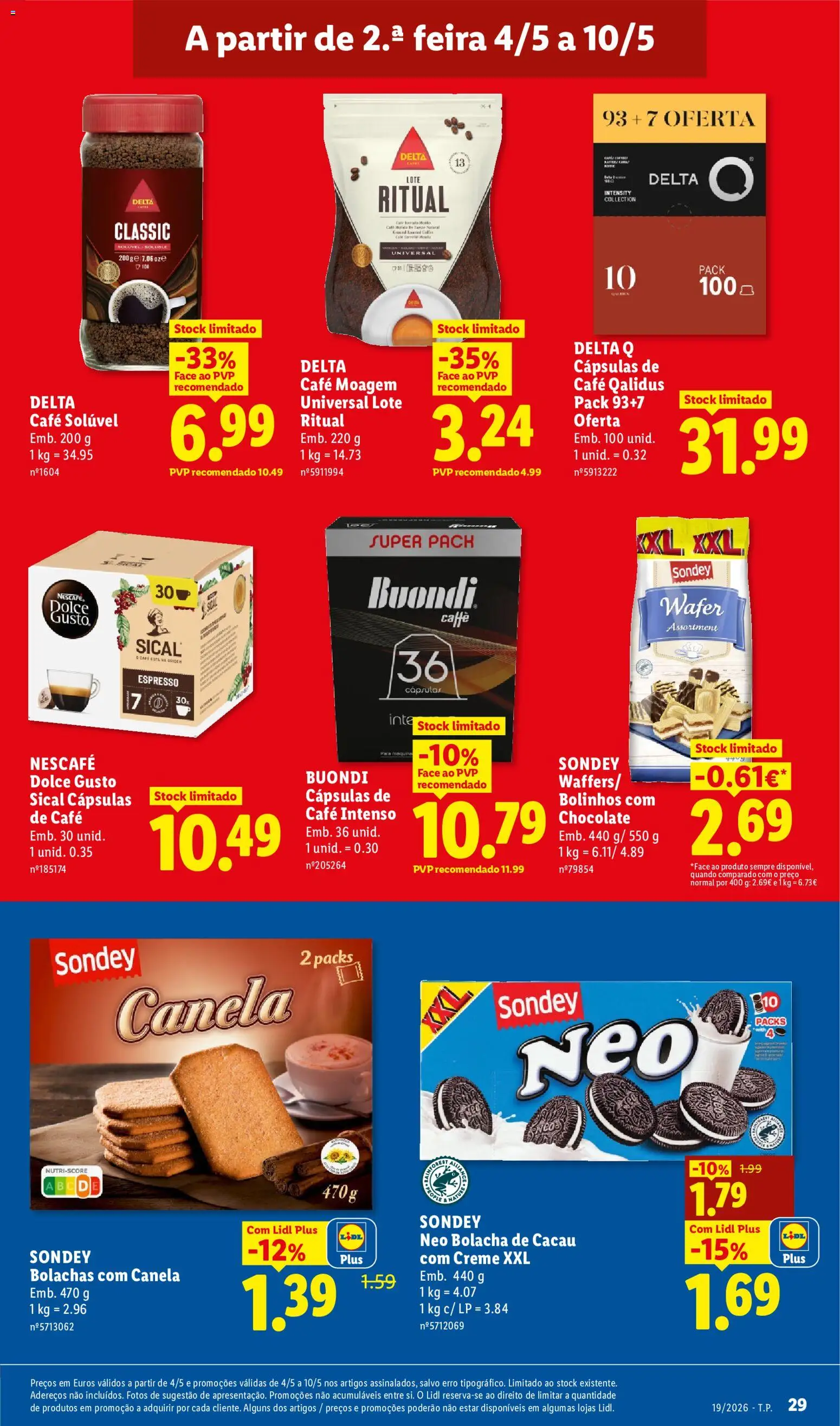Lidl folheto │ válido de 04.05.2026 | Página: 29 | Produtos: Café solúvel, Café, Chocolate, Creme