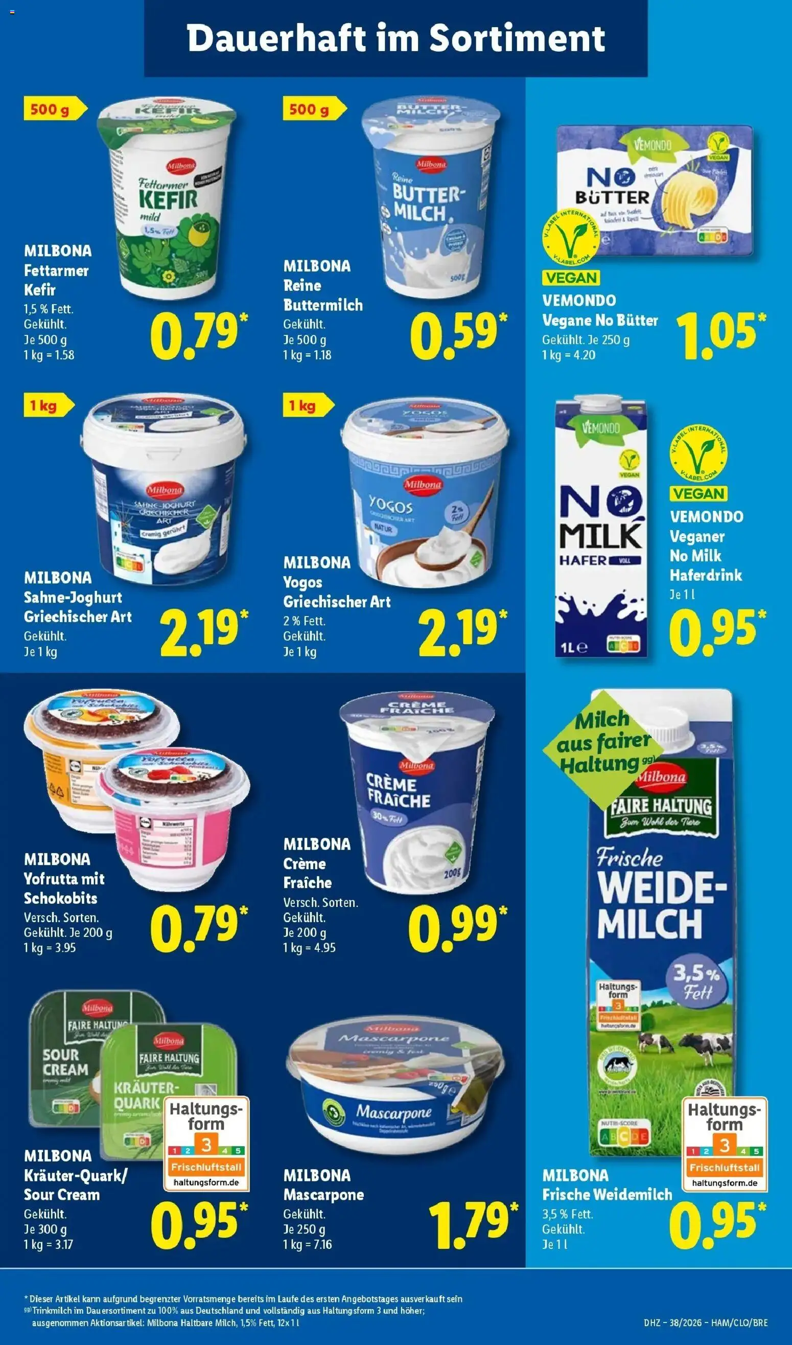 Lidl Prospekt Emlichheim (ab 14.09.2026) zum Blättern » Angebote | Seite: 21 | Produkte: Quark, Milch, Mascarpone, Creme