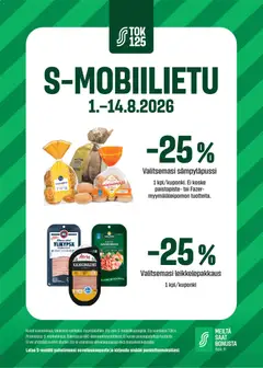 S-market-mainoslehti voimassa 01/08/2026 alkaen