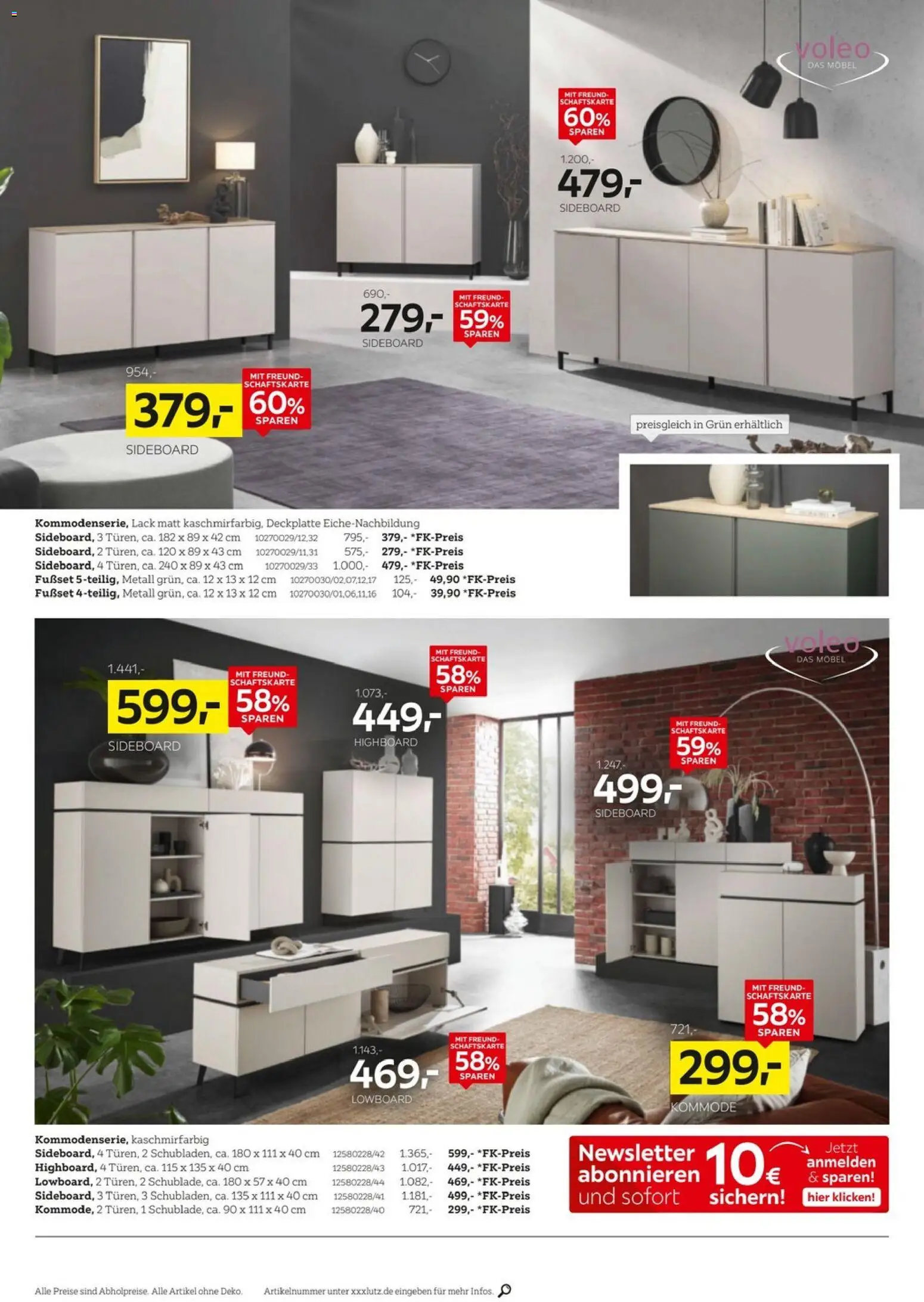 XXXLutz Aufbewahrung & Deko – gültig ab 27.06.2026 | Seite: 6 | Produkte: Sideboard, Lowboard, HIghboard