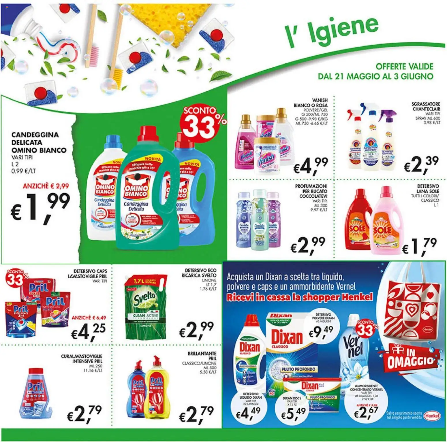 Volantino Coal del 21.05.2026 | Pagina: 24 | Prodotti: Ammorbidente, Candeggina, Sgrassatore, Limone