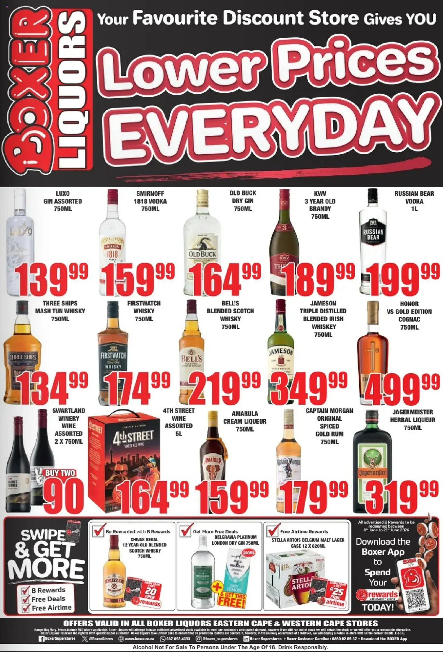 New Boxer catalogue – valid from 25.05.2026 | Page: 2 | Products: Beer, Vodka, Stock, Ensalada de quino