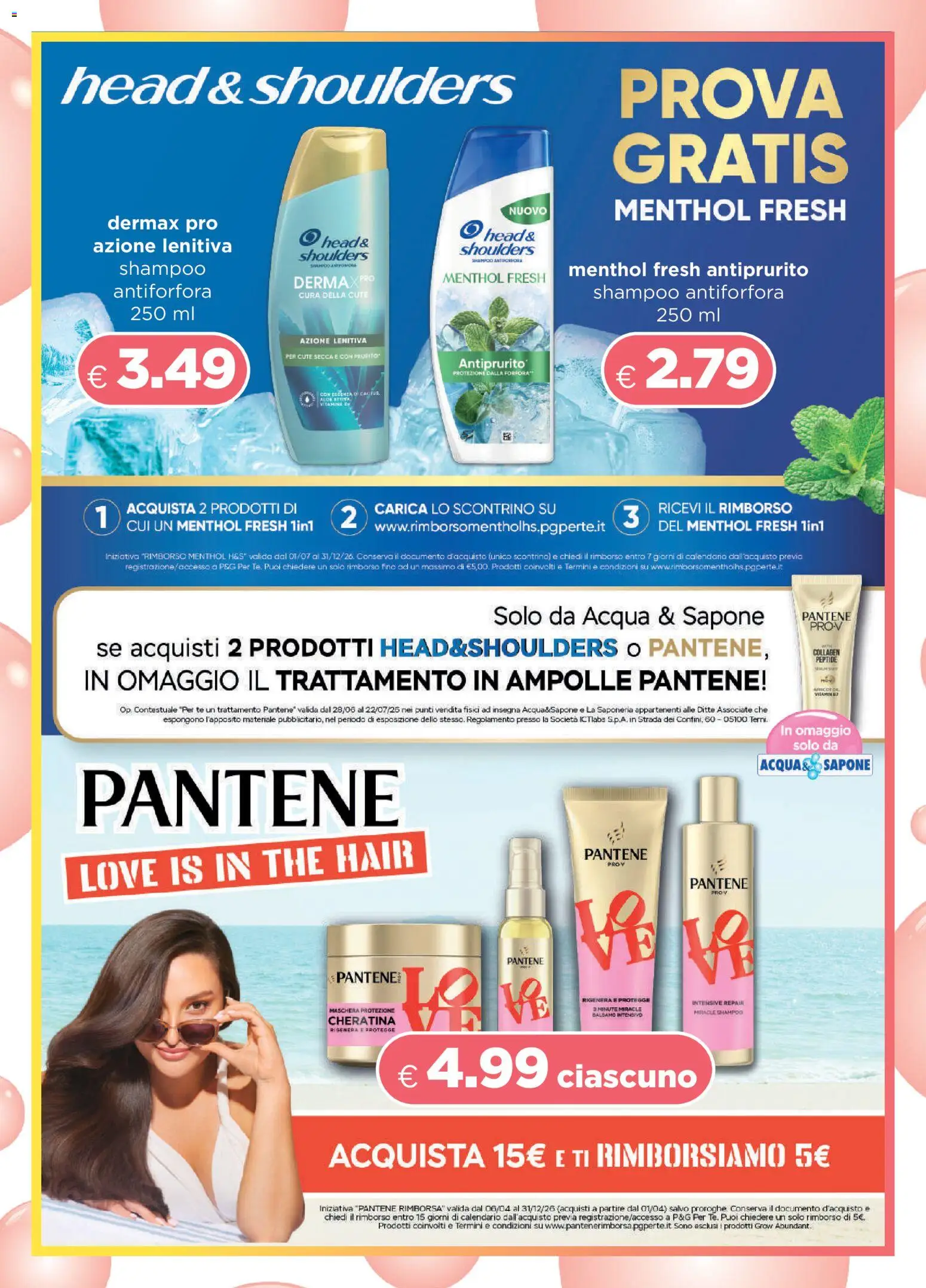 Volantino Acqua e Sapone del 28/06/2026 | Pagina: 15 | Prodotti: Shampoo, Balsamo, Tè, Acqua