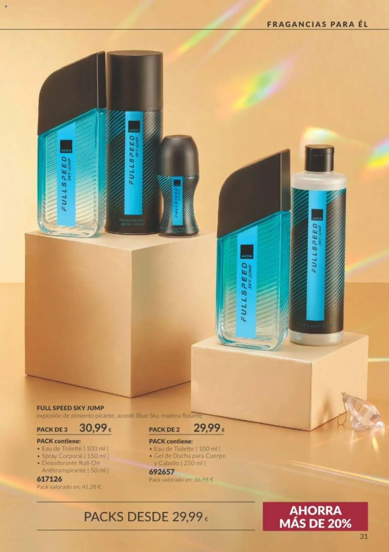 Catálogo AVON Black Friday │ válido desde el 01/11/2026 | Página: 31 | Productos: Eau de toilette, Pimiento, Spray corporal, Ducha