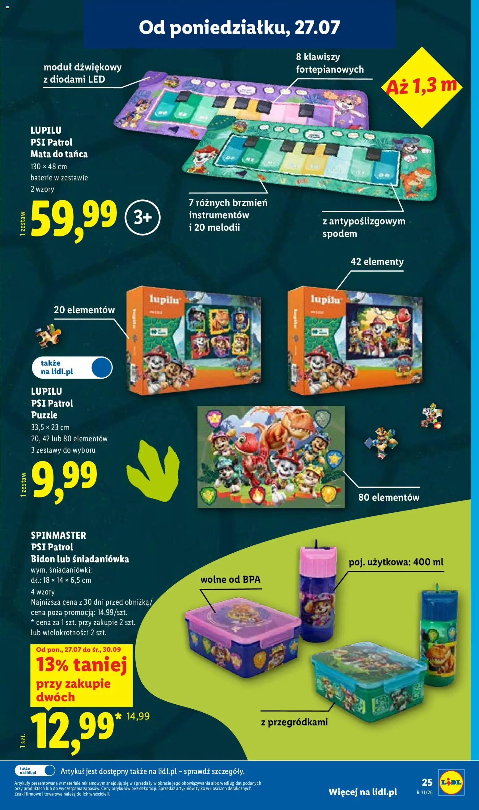 Lidl Polsko katalog od 27.07.2026 | Strana: 27 | Produkty: Puzzle, Baterie, LED