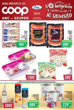 COOP - Abc & Szuper / Tisza - amely érvényes a következő dátumtól: 21.05.2026