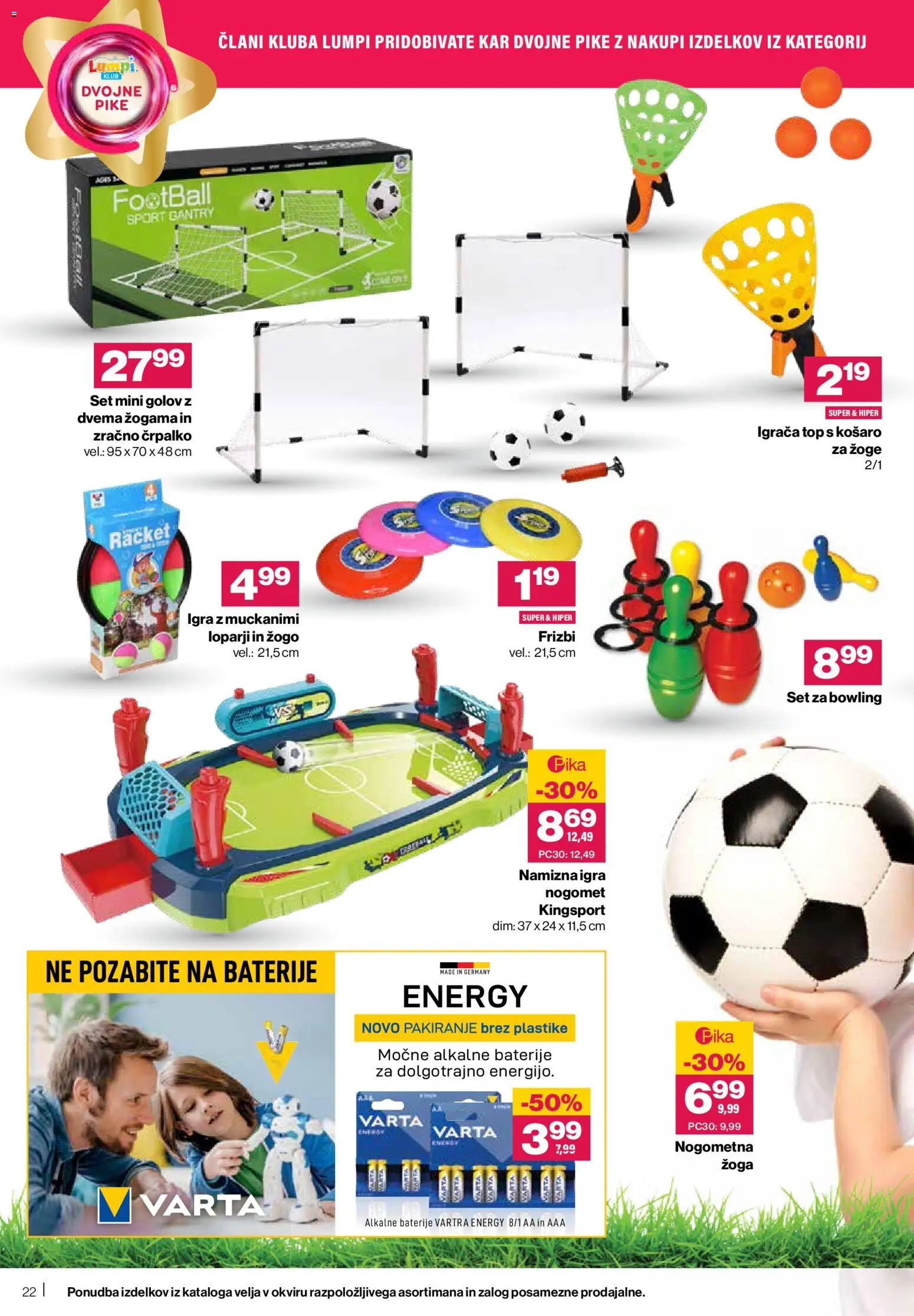 Novi Mercator katalog ponudbe – veljaven od 13.05.2026 | Stran: 22 | Izdelki: Igra, Baterije