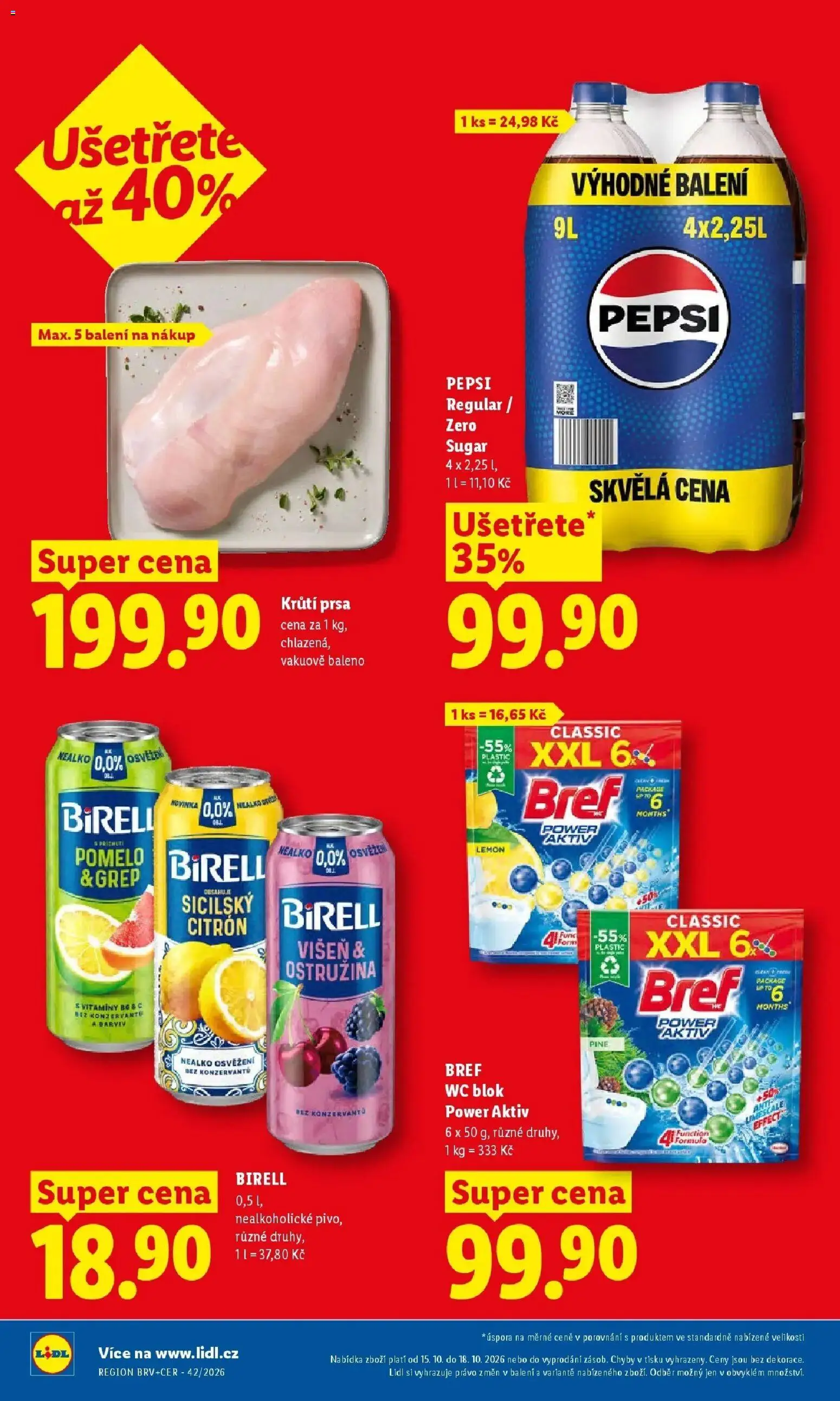 Lidl leták od 15.10.2026 - Nový akční leták | Strana: 2 | Produkty: Pomelo, Krůtí prsa, Blok, Wc