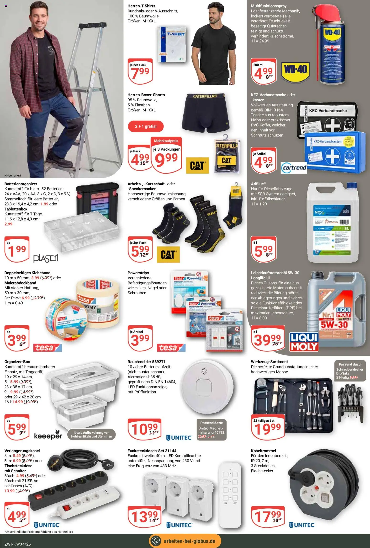 Globus Prospekt Zwickau – gültig ab 17.08.2026 | Seite: 31 | Produkte: Tasche, Batterien, Öl