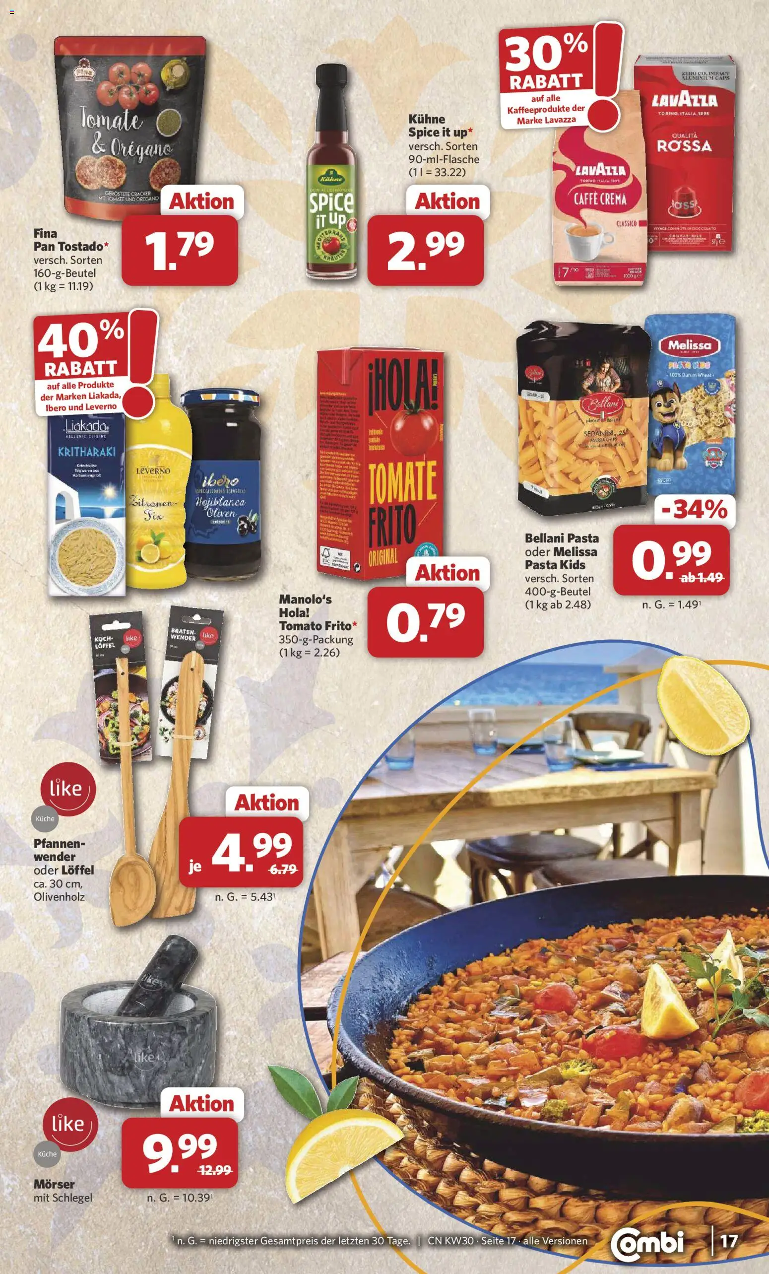 Combi Prospekt – gültig ab 20.07.2026 | Seite: 21 | Produkte: Lavazza, Küche, Chips, Zitronen