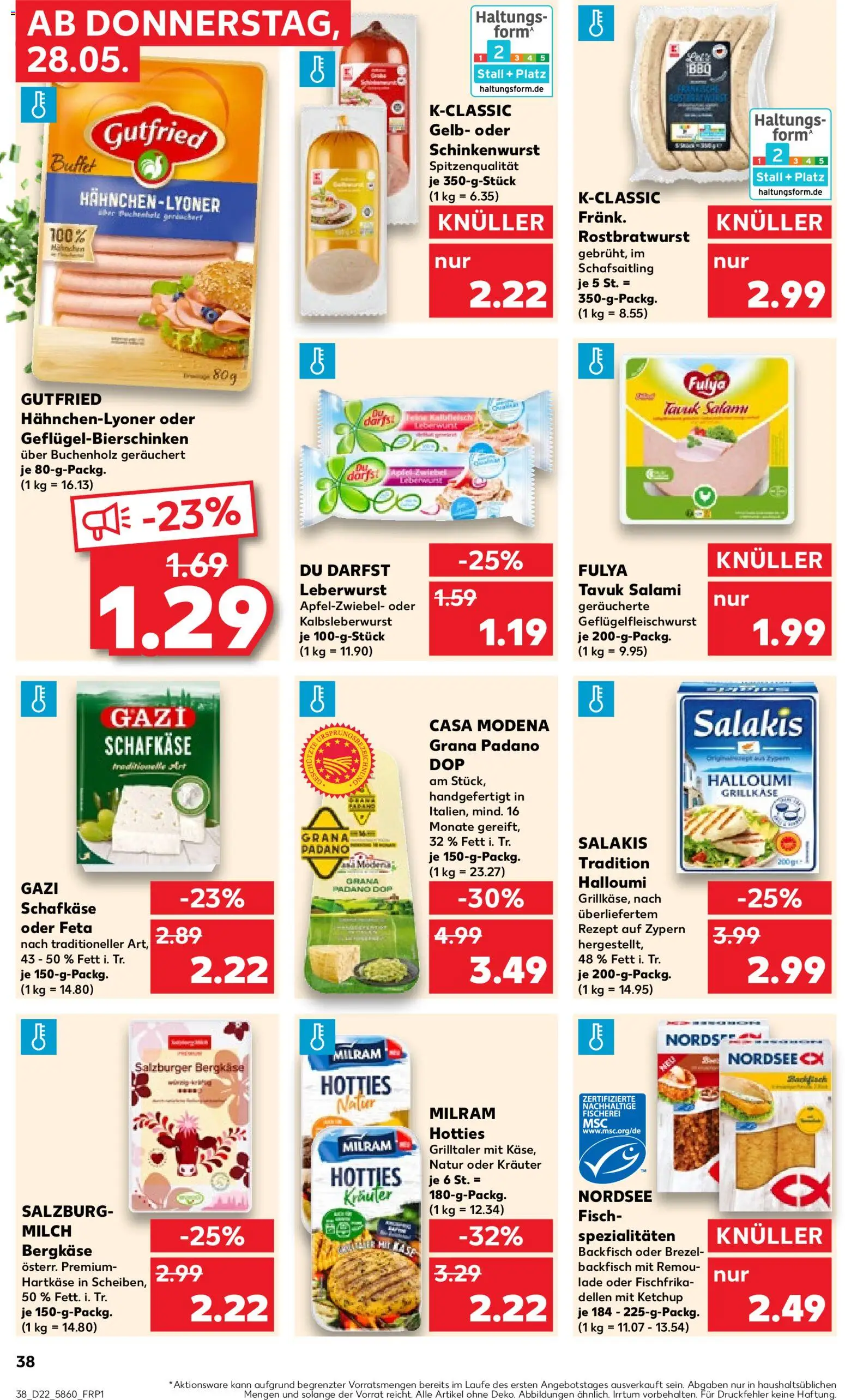 Kaufland Prospekt Stuttgart – gültig ab 28.05.2026 | Seite: 38 | Produkte: Feta, Milch, Milram, Ketchup