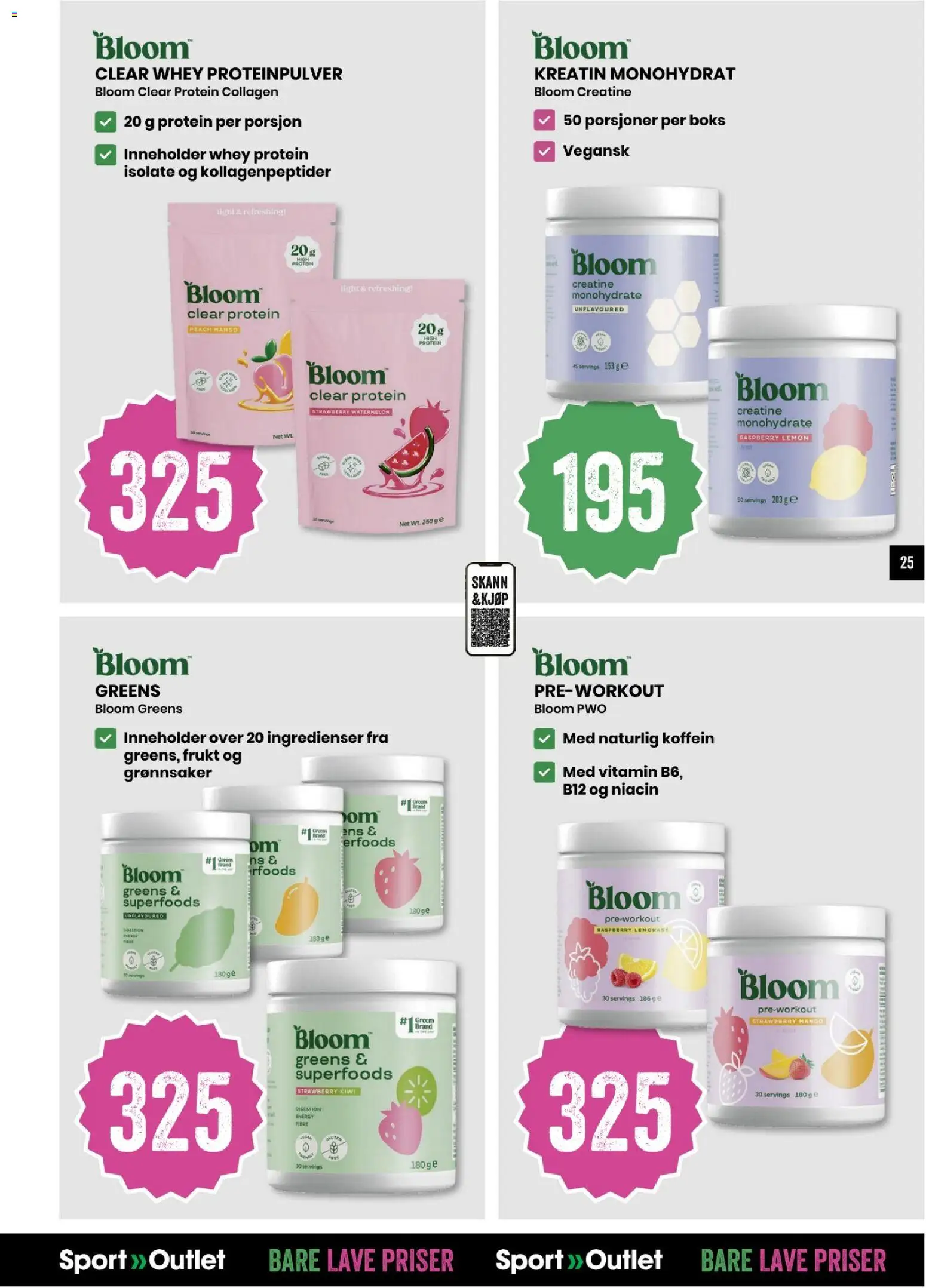 {H1} | Side: 25 | Produkter: Frukt, Ingredienser, Protein, Boks