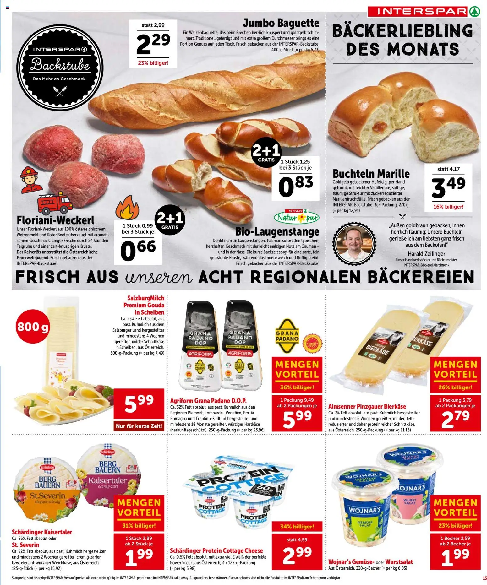 Interspar Flugblatt - Oberösterreich gültig ab 21.05.2026 | Seite: 14 | Produkte: Gemüse, Wurst, Jääkaappipakastin