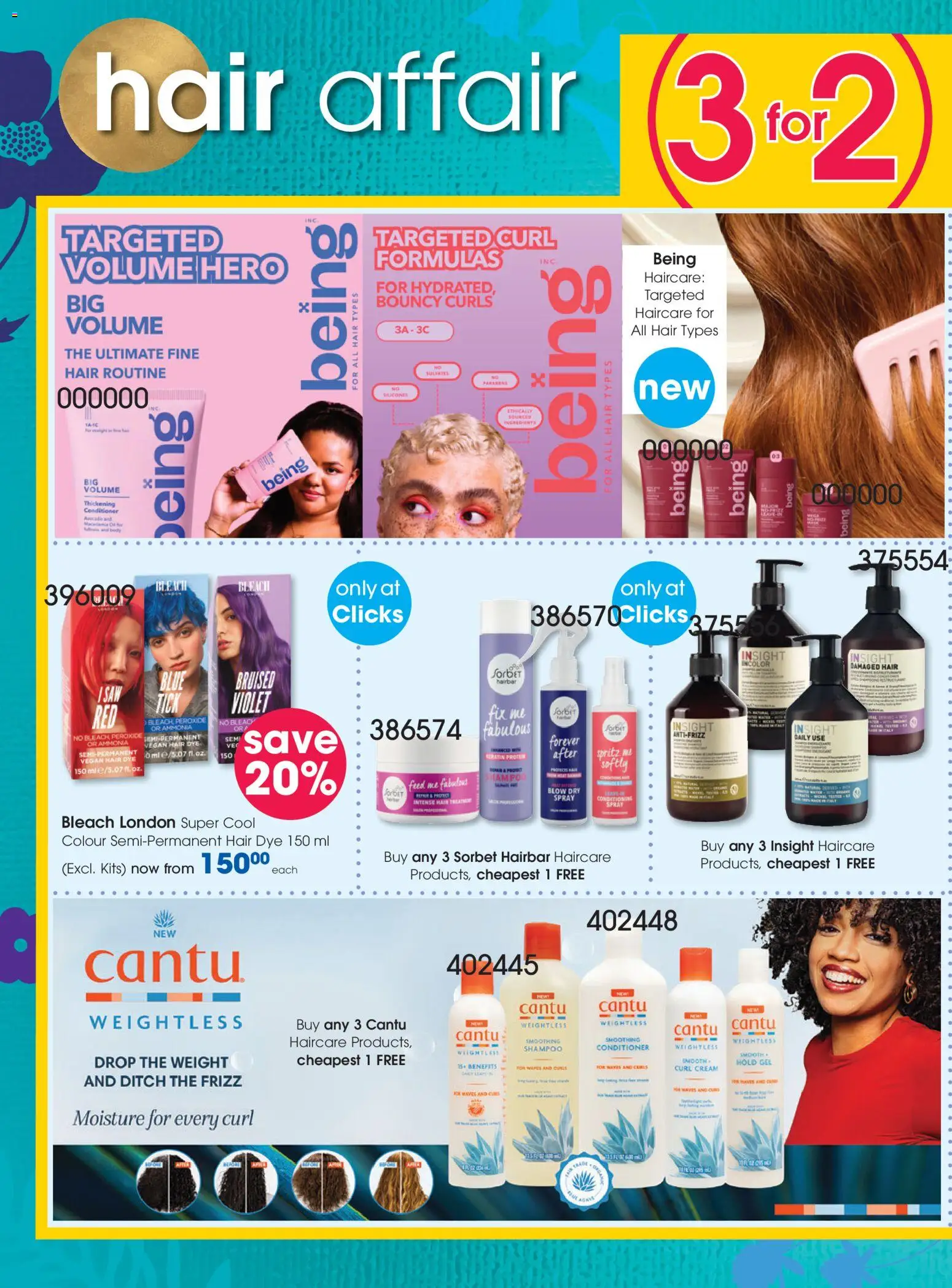 New Clicks catalogue – valid from 21.05.2026 | Page: 50 | Products: Bleach, Conditioner, Cream, Dye