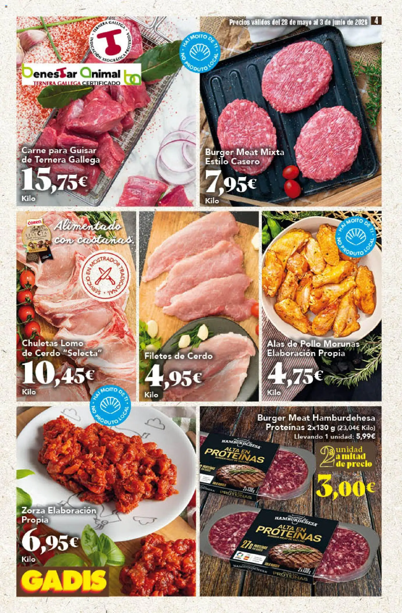 Gadis folleto │ válido desde el 28.05.2026 | Página: 4 | Productos: Cerdo