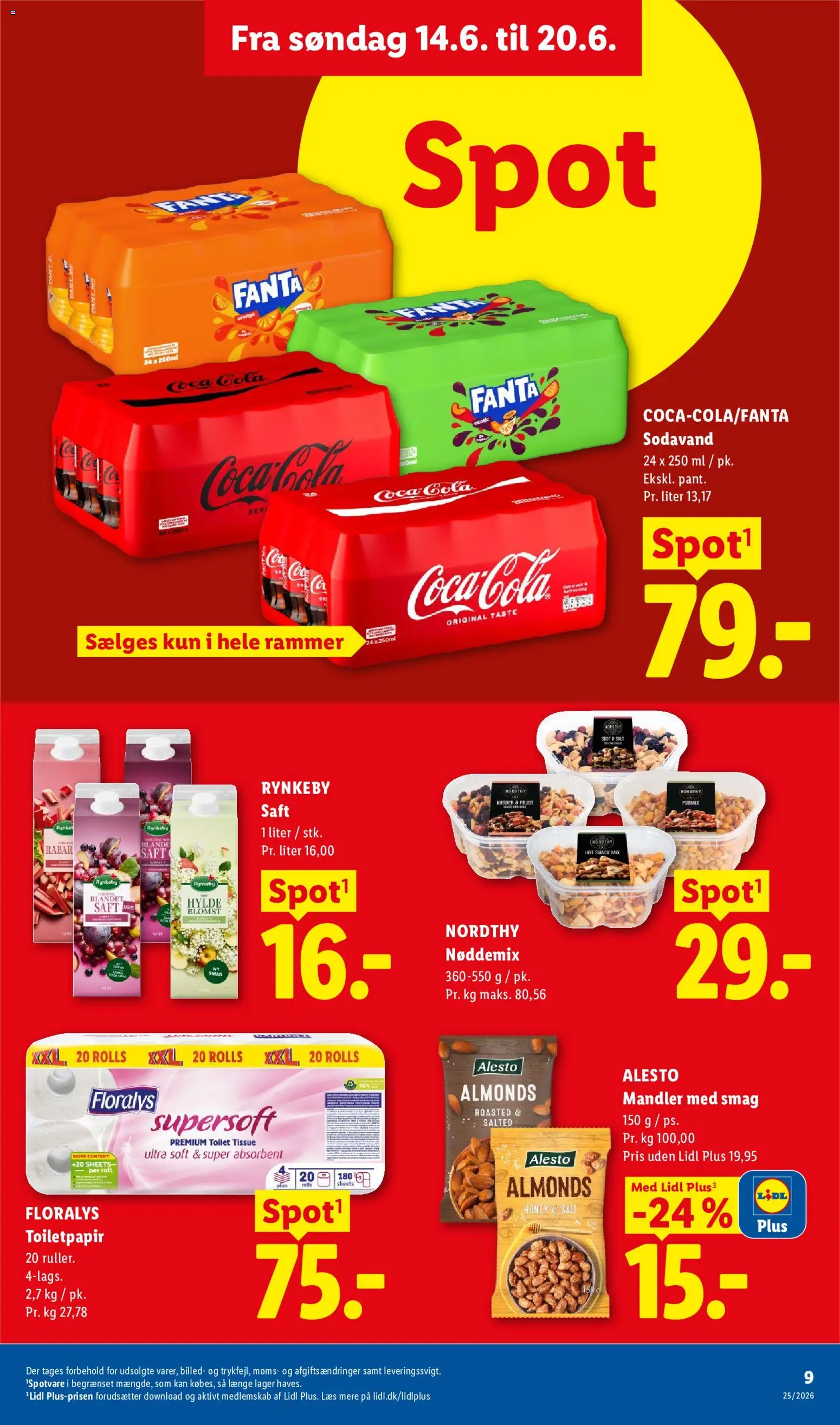 Lidl tilbudsavis – gyldig fra 18.06.2026 | Side: 23 | Produkter: Coca Cola, Mandler, Salt, Cola