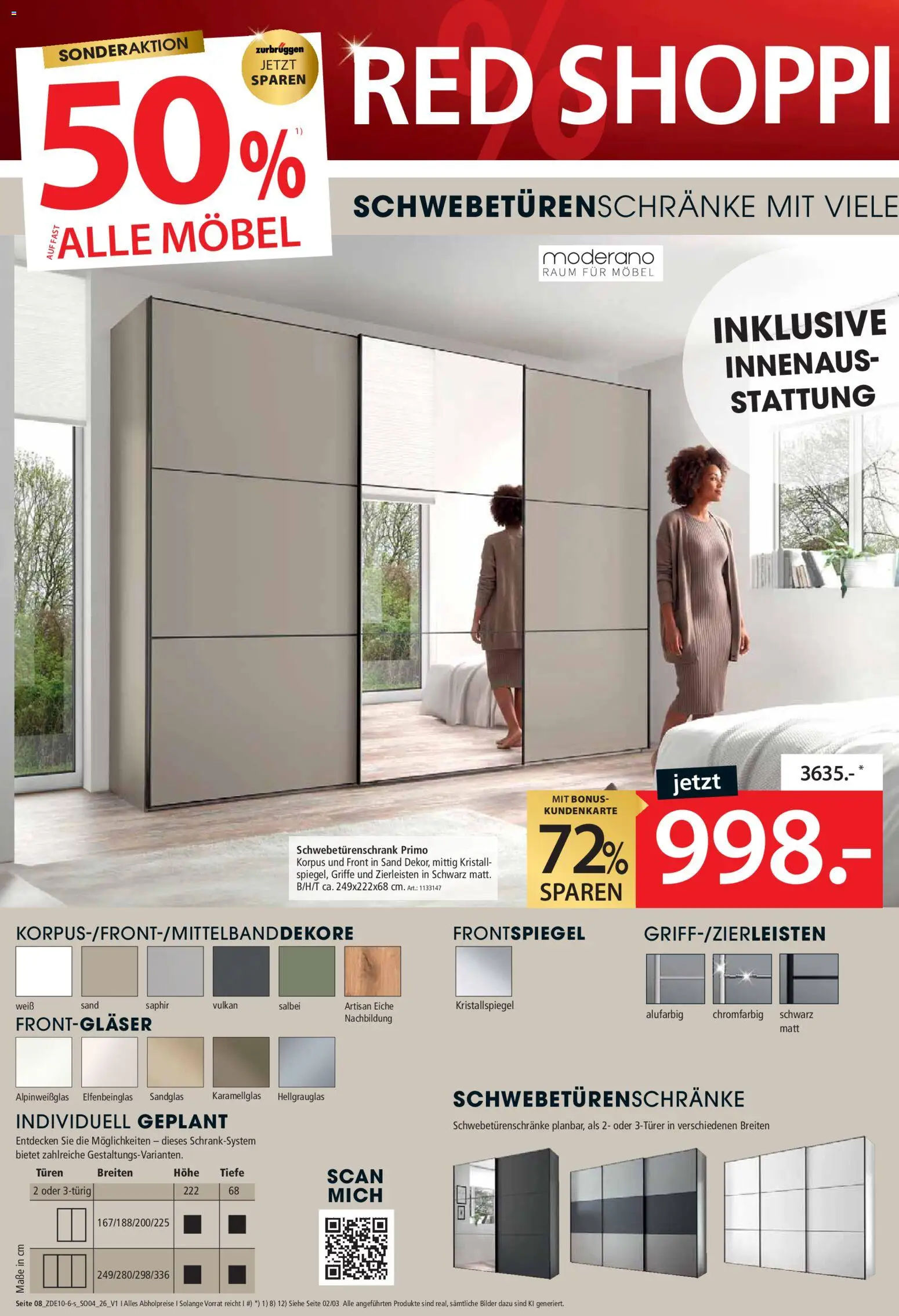 Zurbrüggen Red shopping week – gültig ab 16.10.2026 | Seite: 10 | Produkte: Schwebetürenschrank, Bilder