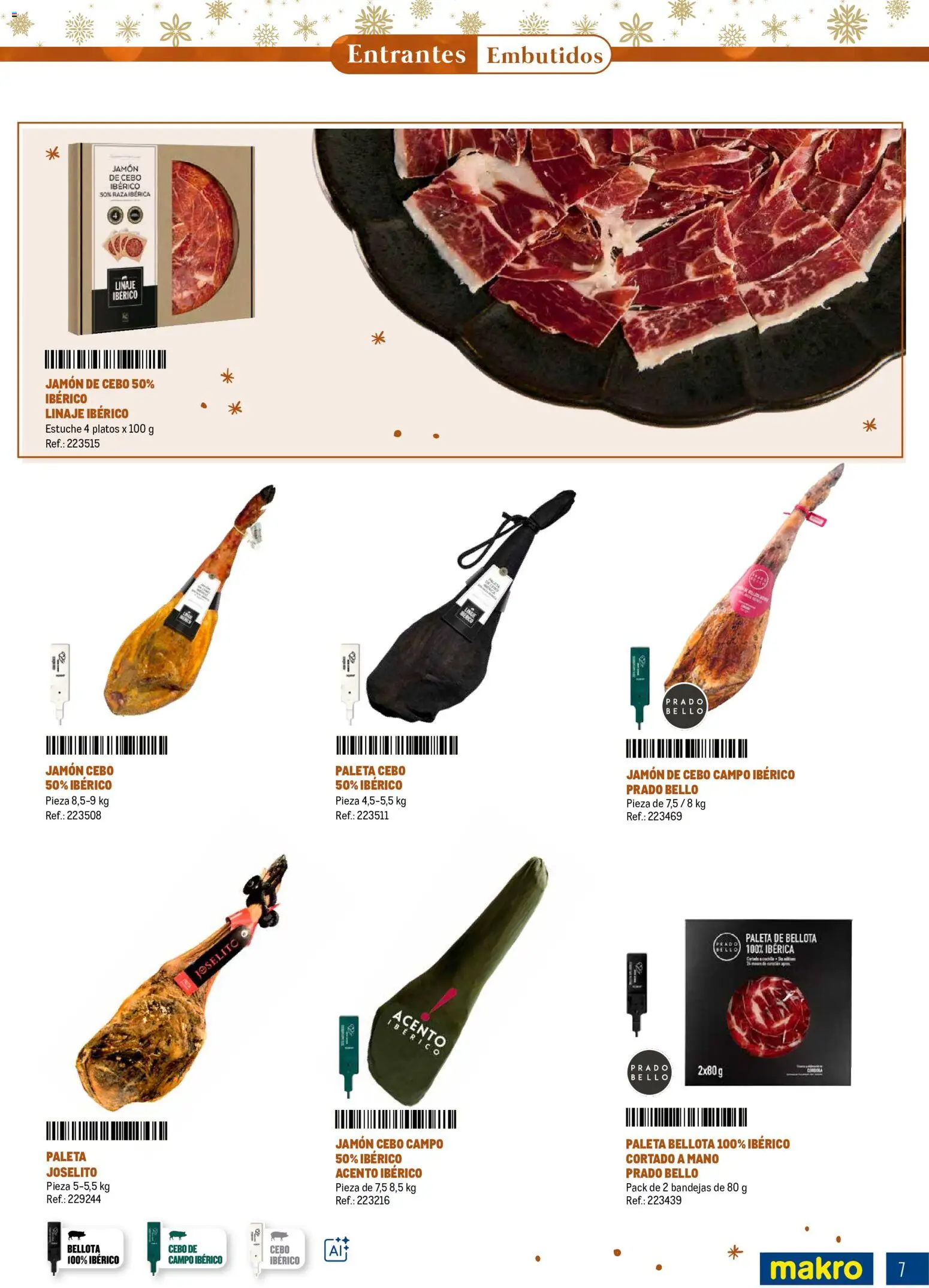 Makro Navidad │ válido desde el 08/10/2026 | Página: 7 | Productos: Jamón, Embutidos