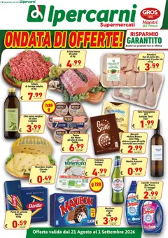 Anteprima del volantino Ipercarni volantino valido a partire dal 21/08/2026