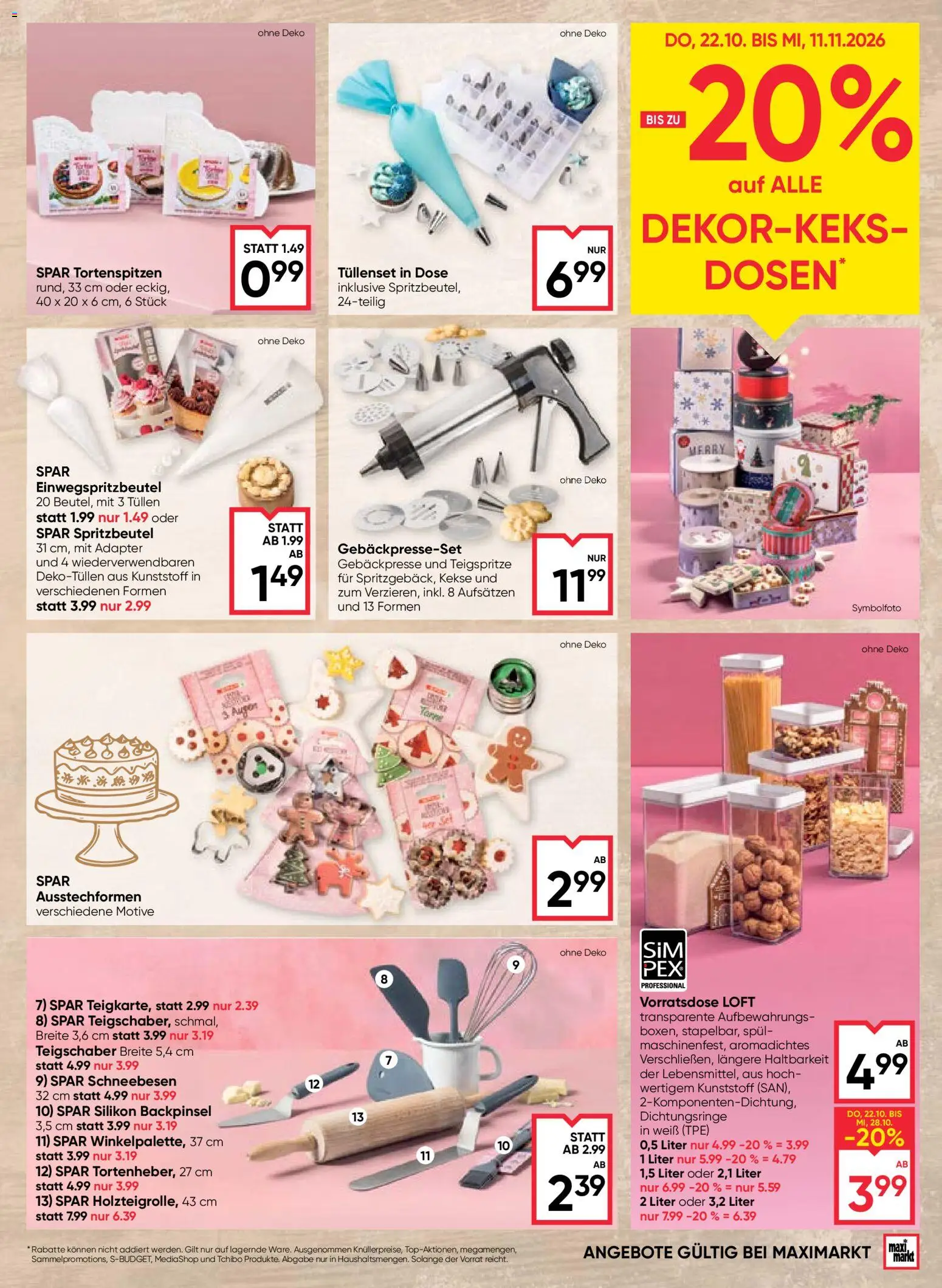 Maximarkt Beilage gültig ab 22.10.2026 | Seite: 7 | Produkte: Kekse, Adapter