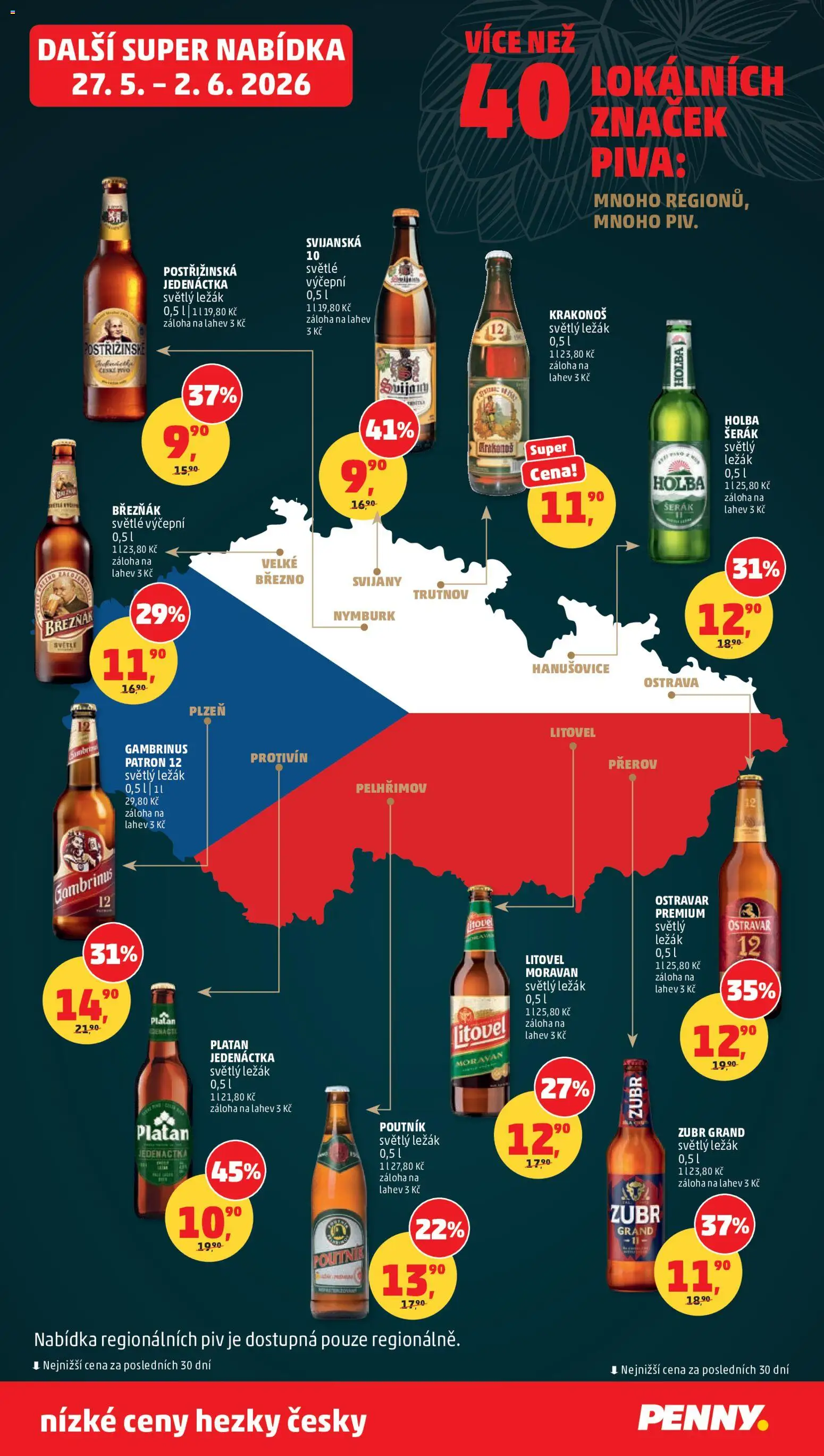 Penny Market leták od 27.05.2026 | Strana: 29 | Produkty: Zubr, Pivo, Březňák, Gambrinus