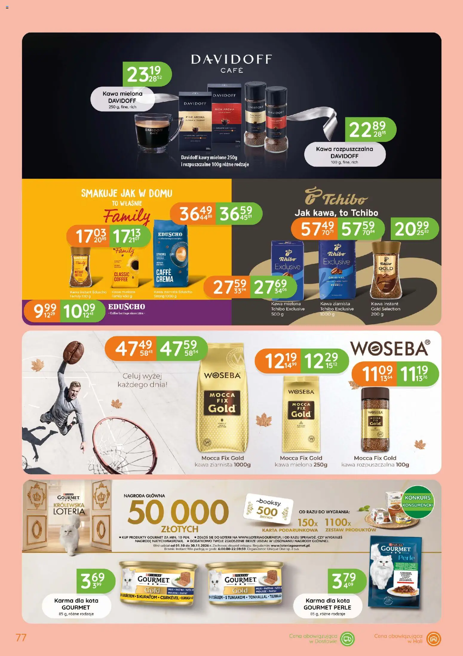 Eurocash gazetka od 15.10.2026 | Strona: 77 | Produkty: Karta, Kawa rozpuszczalna, Kawa instant, Karma dla kota
