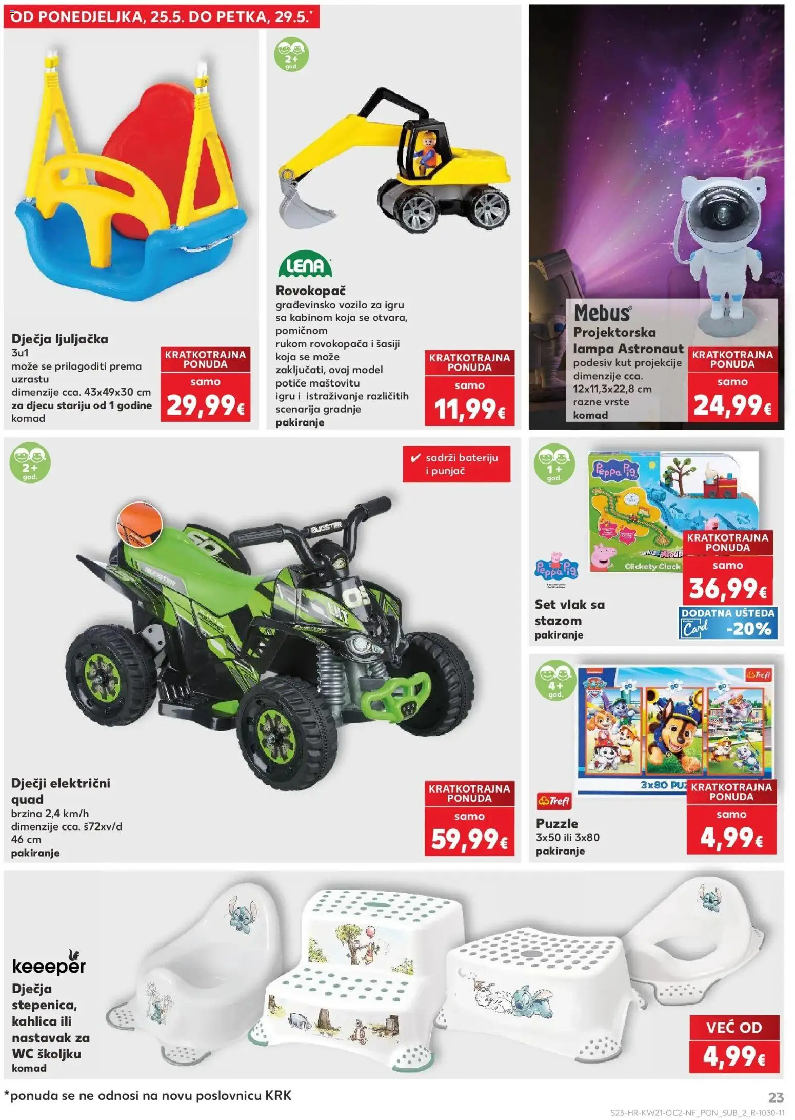 Kaufland katalog | vrijedi od 20.05.2026 | Stranica: 23 | Proizvodi: Ljuljačka