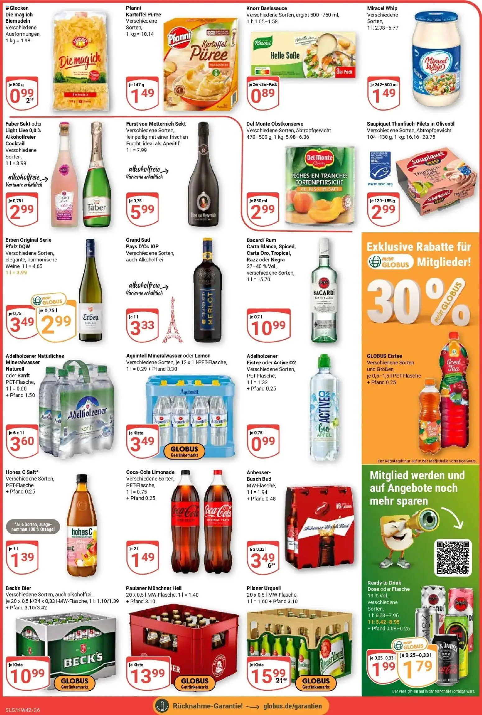 Globus Prospekt Saarlouis (ab 12.10.2026) » Angebote online | Seite: 5 | Produkte: Olivenol, Limonade, Miracel whip, Mineralwasser