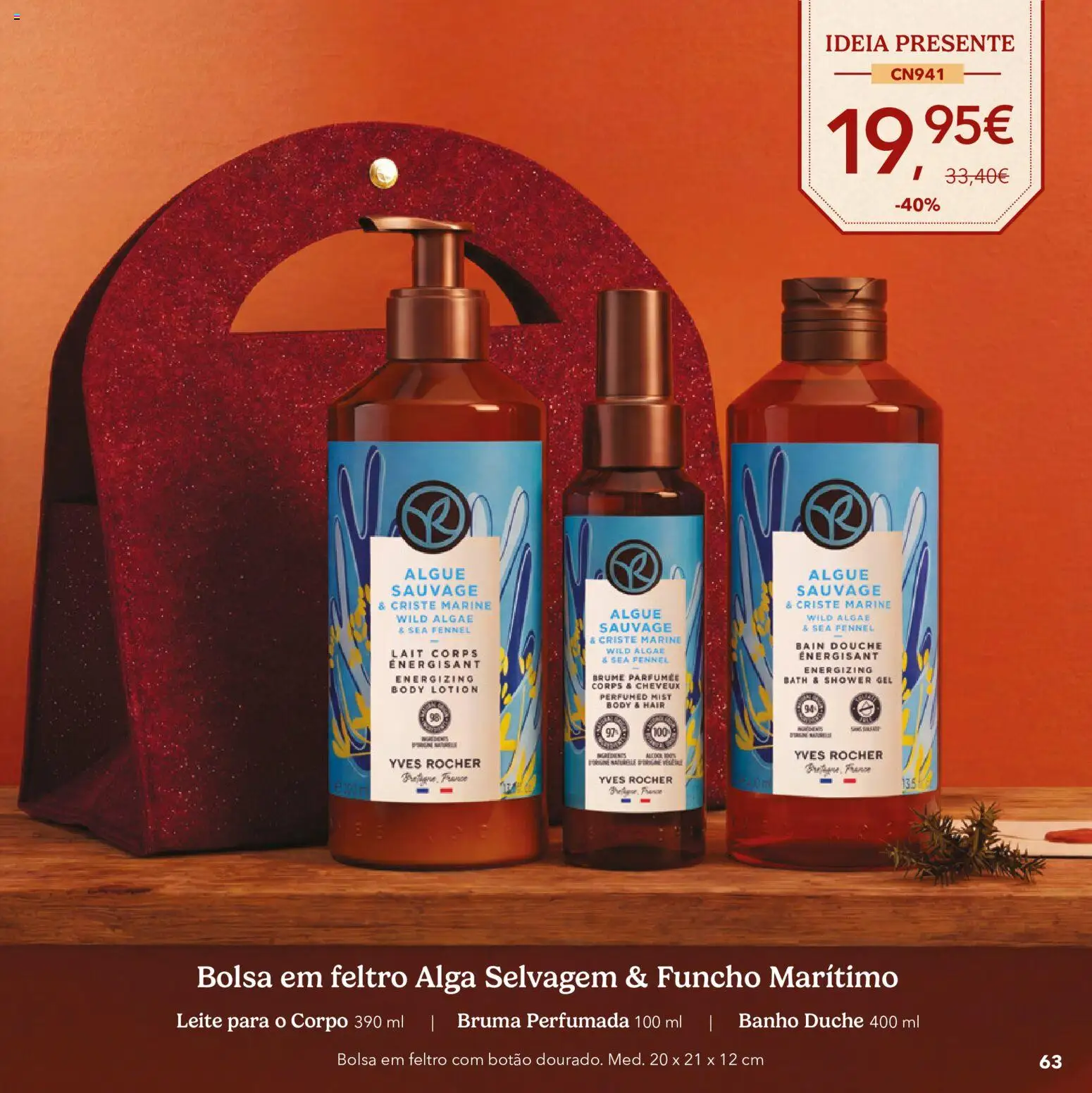 Yves Rocher Catálogo de natal │ válido de 21/10/2026 | Página: 63 | Produtos: Bolsa, Leite, Banho