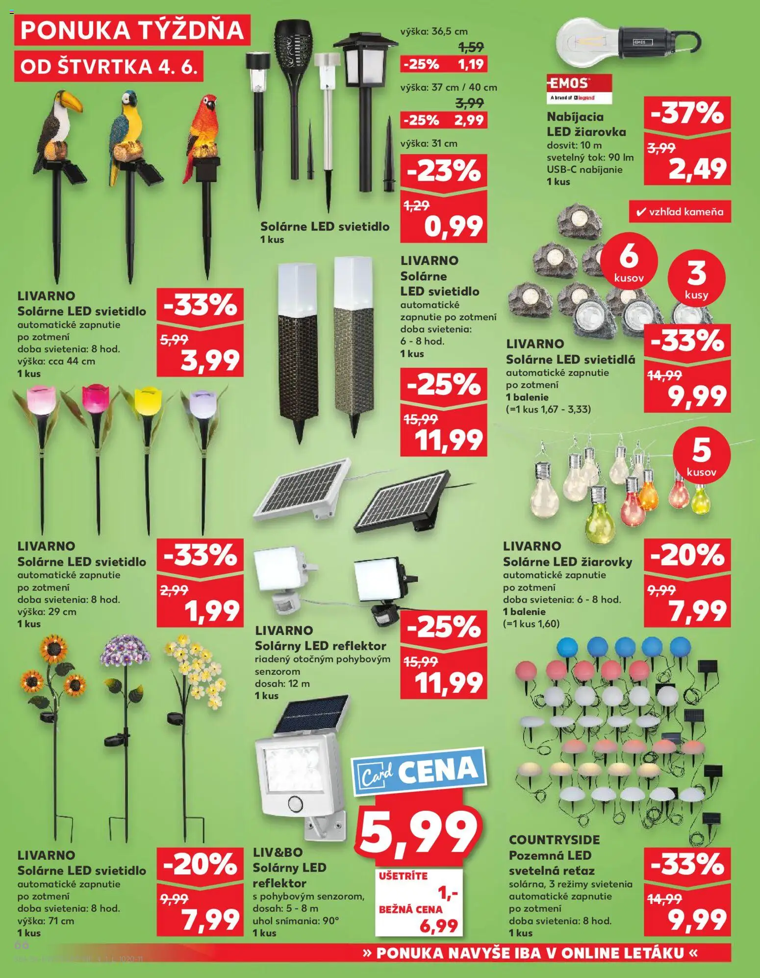 Nové Kaufland akcie – leták je platný od 04.06.2026 | Strana: 66 | Produkty: Led reflektor, Reflektor, Svietidlá, Led svietidla