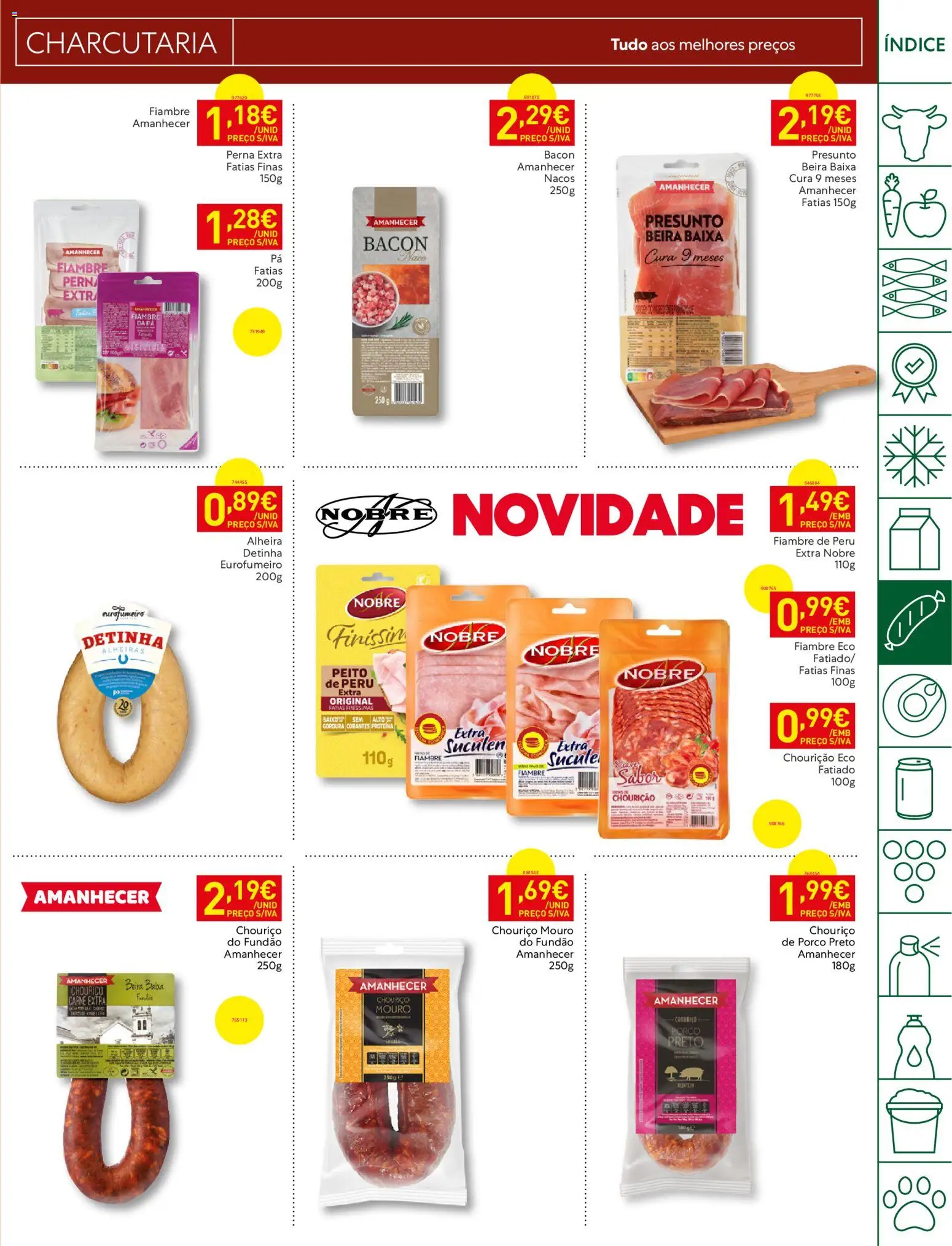 Recheio folheto Madeira │ válido de 08/09/2026 | Página: 13 | Produtos: Bacon, Presunto, Chouriço, Carne