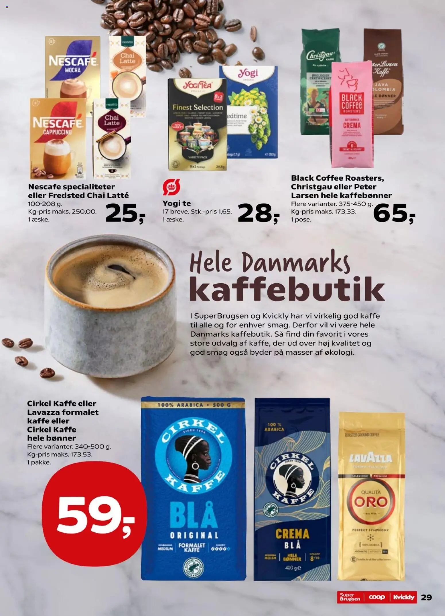 Super Brugsen tilbudsavis – gyldig fra 23/10/2026 | Side: 31 | Produkter: Kaffe, Te, Bønner, Specialiteter