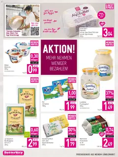 Sutterlüty Flugblatt ab 16.07.2026 gültig | Seite: 6 | Produkte: Sahne, Milch, Joghurt, Reis