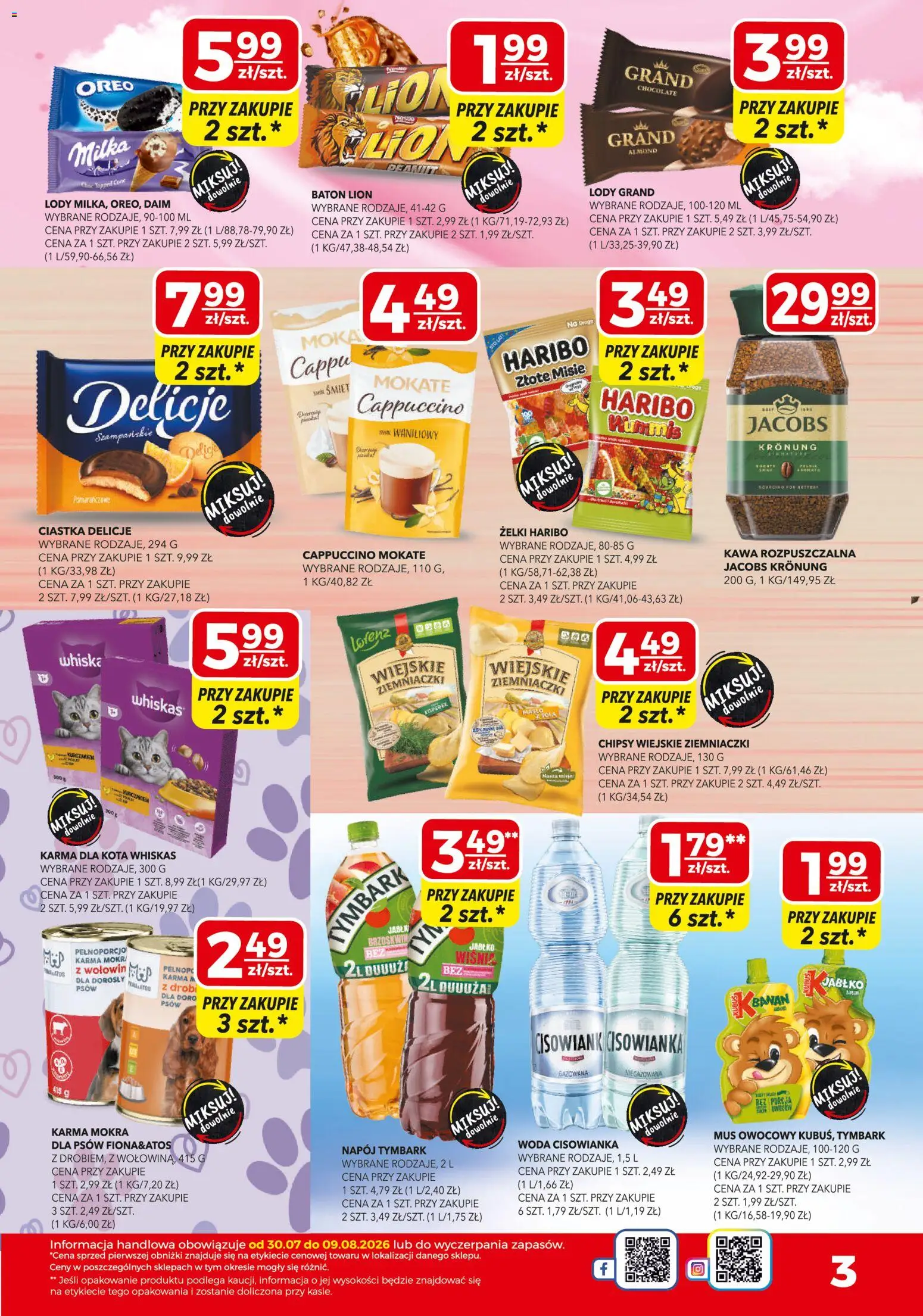Top Market gazetka mini od 30.07.2026 | Strona: 3 | Produkty: Chipsy, Tymbark, Ziemniaczki, Kawa