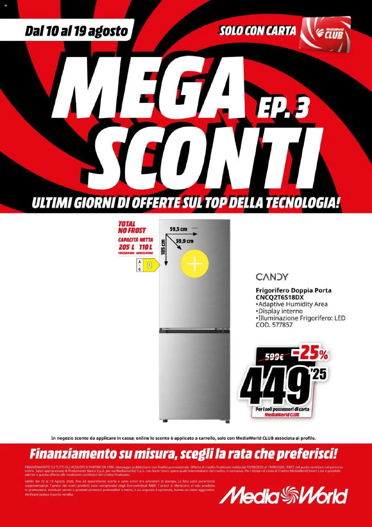 Volantino Media World del 10/08/2026 | Pagina: 40