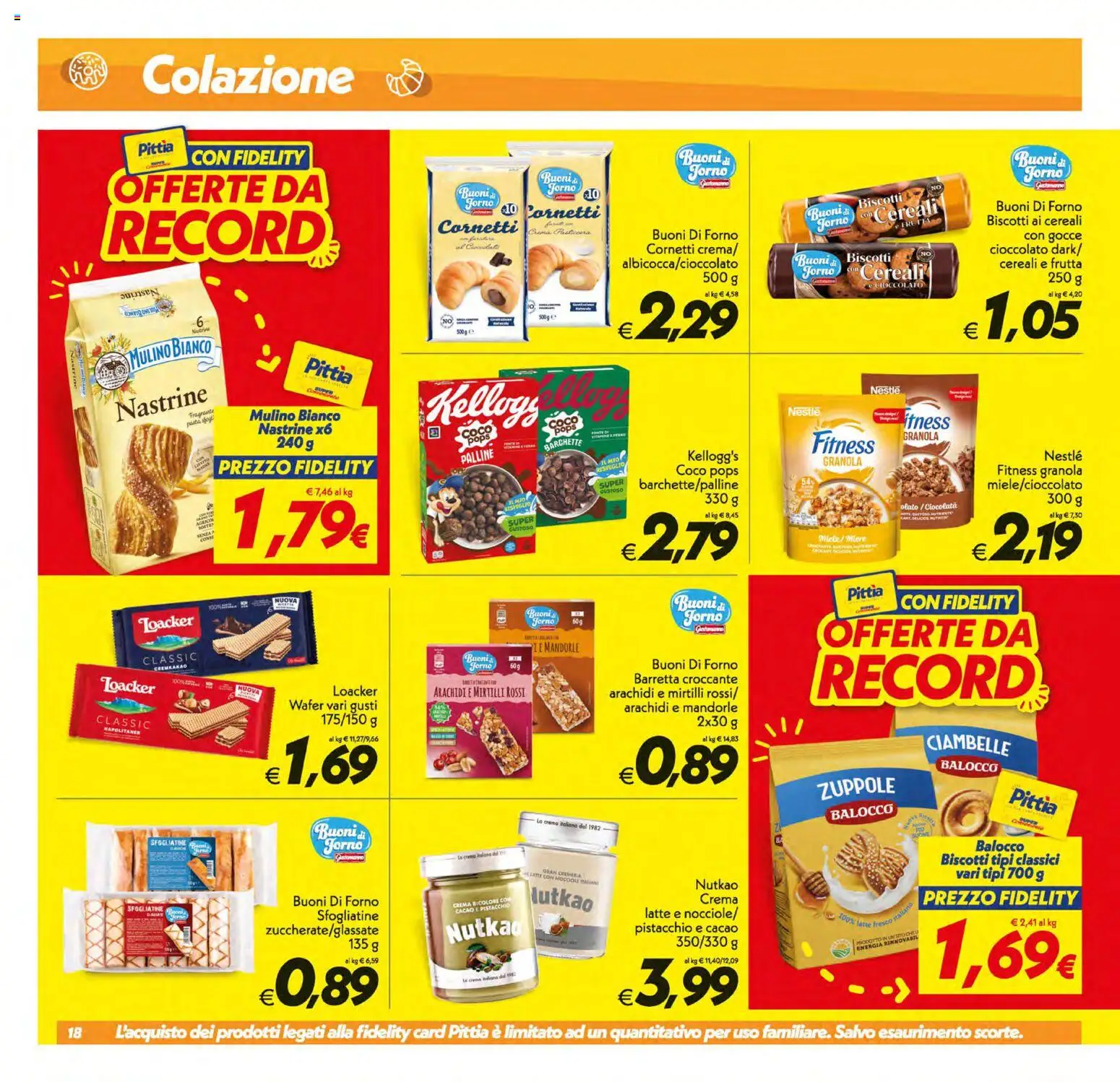 Volantino SuperConveniente del 21/08/2026 | Pagina: 18 | Prodotti: Ciambelle, Cioccolato, Biscotti, Forno