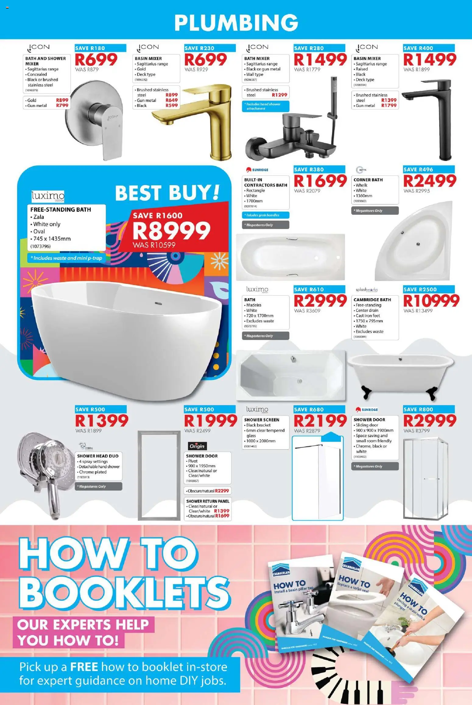 New Chamberlain catalogue – valid from 21.05.2026 | Page: 16 | Products: Iron, Bath, Shower, Tap